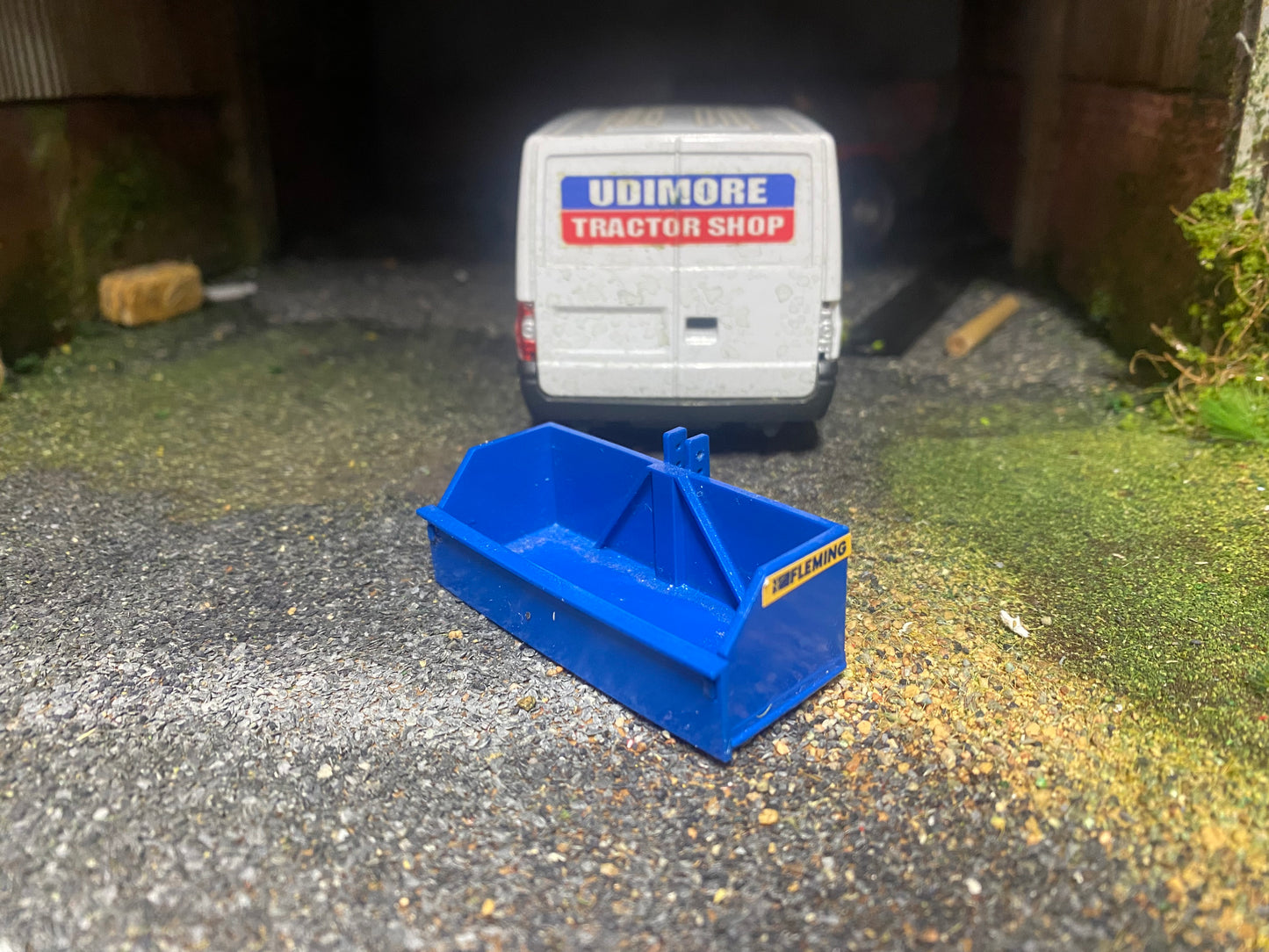 Hand made Blue Fleming Transport Box 1:32 scale