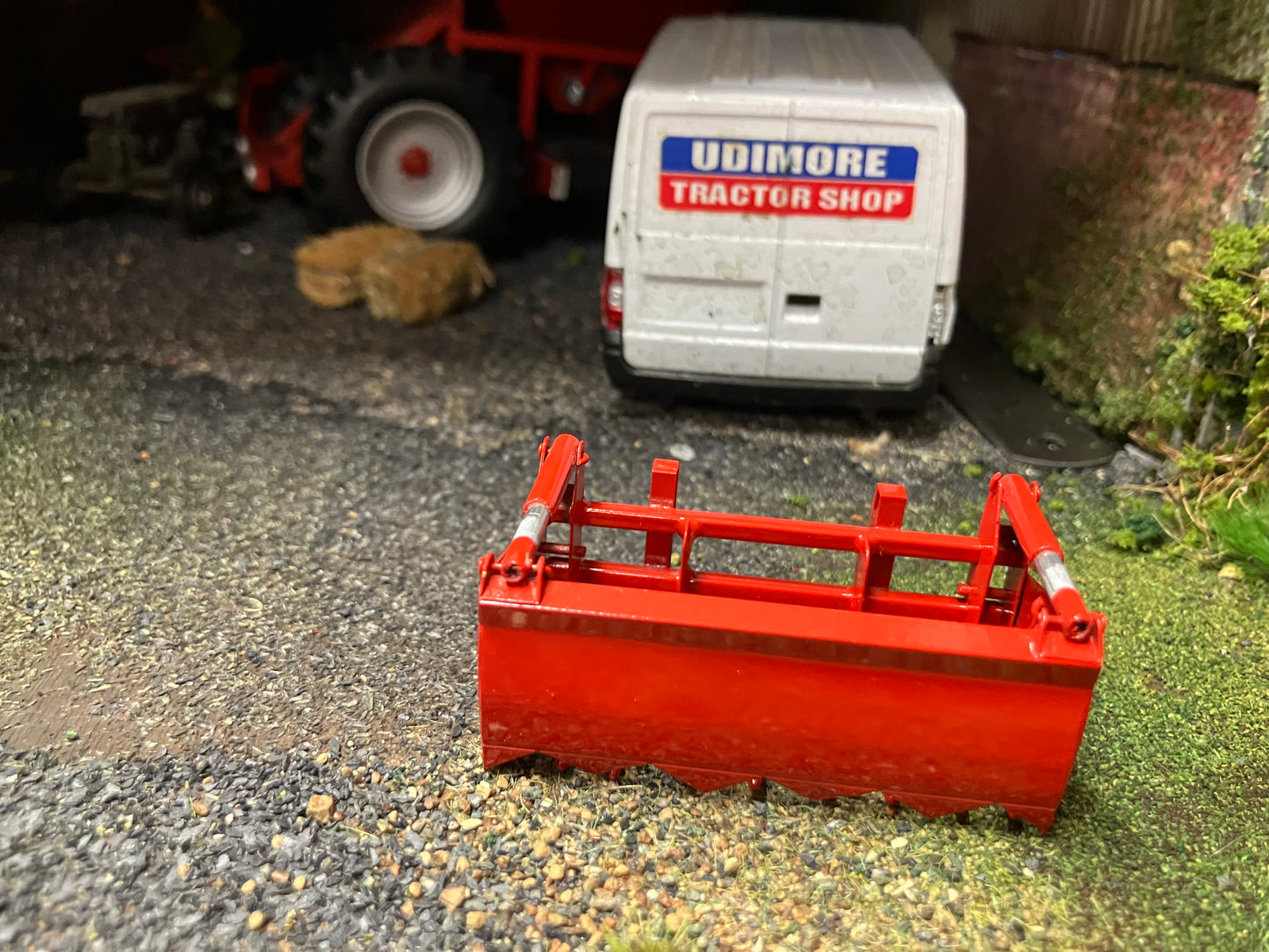 BRASS Scratchbuilt Shear Grab Block Cutter 2 ram version 1:32 scale Handbuilt Perfect 32 loader