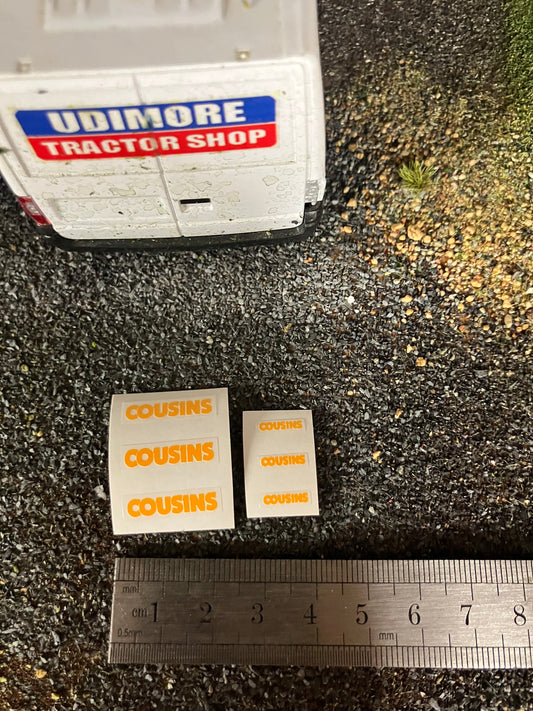 Cousins of Emneth farm machinery set of 6 decals Professional Pre Cut High quality vinyl stickers farm machinery decals