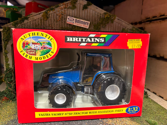 Vintage Britains 09446 Blue Valmet 8750 Tractor Flotation Tyres 1:32 – Boxed Obsolete