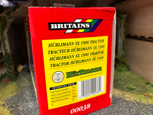 00038 Britains Hurlimann SX 1500 Tractor in original Box obsolete VINTAGE
