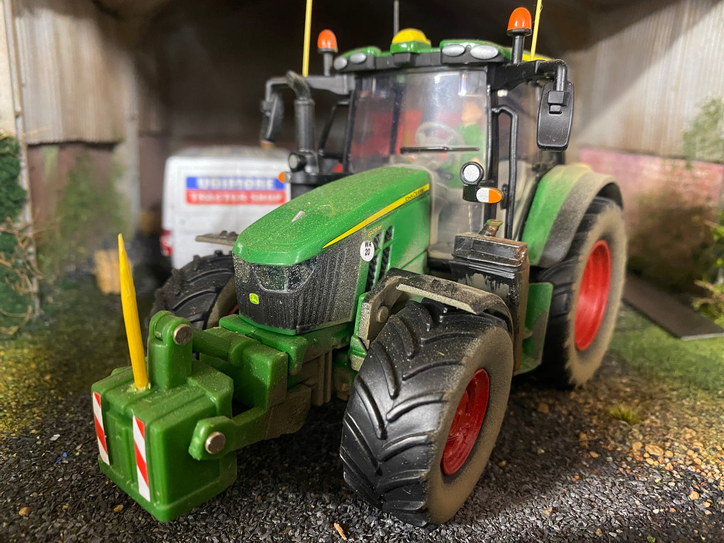 Weathered John Deere 6120M tractor conversion 1:32 scale BOXED