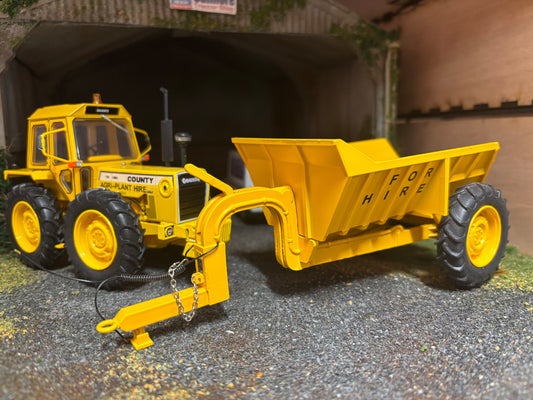 Industrial County 1184 Tractor with Shawnee Poole trailer set Conversion 1:32 scale