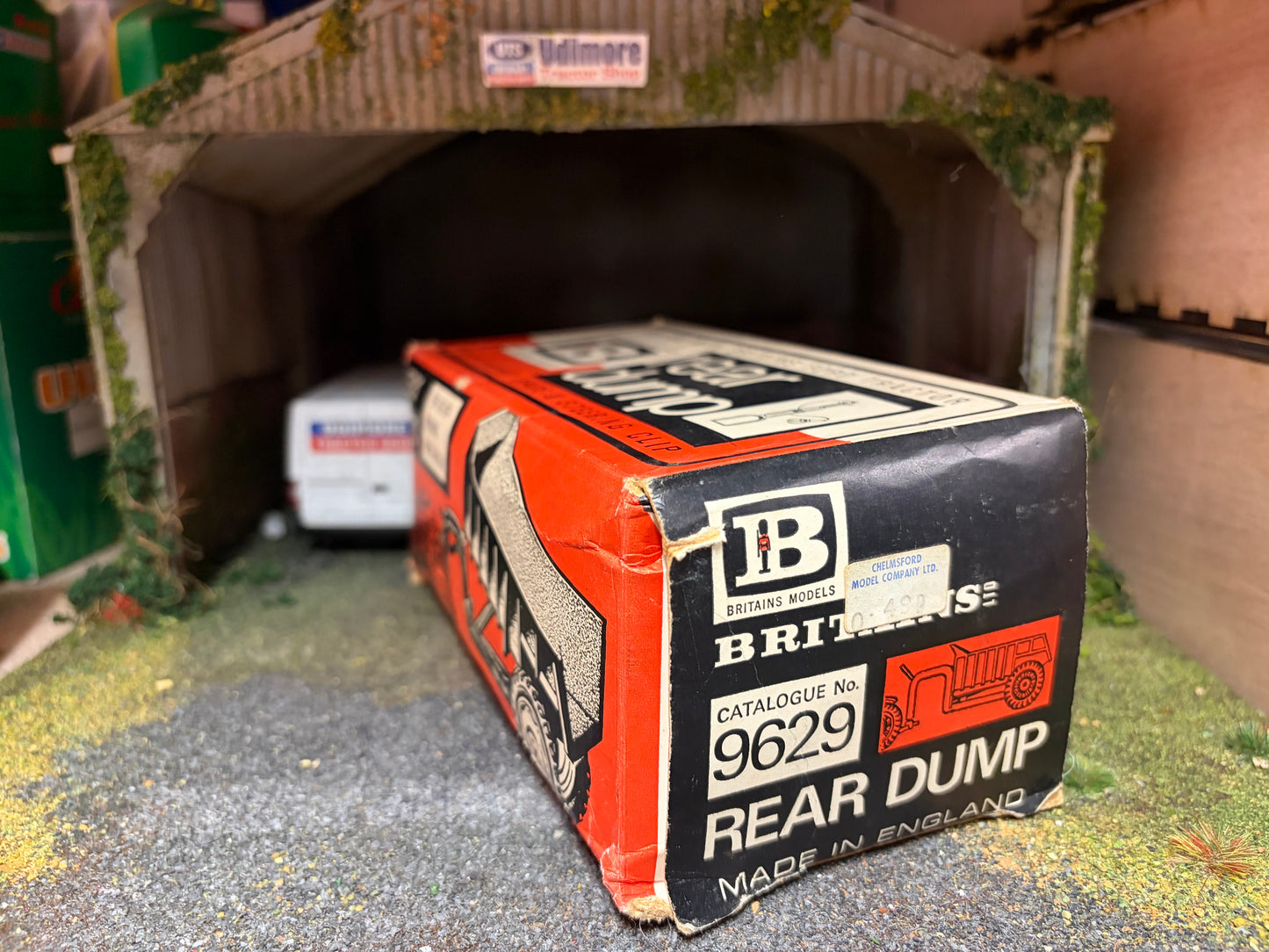 Vintage Britains Shawnee Poole Trailer Early Version Narrow Wheels 1:32 Scale Boxed Obsolete - 9629
