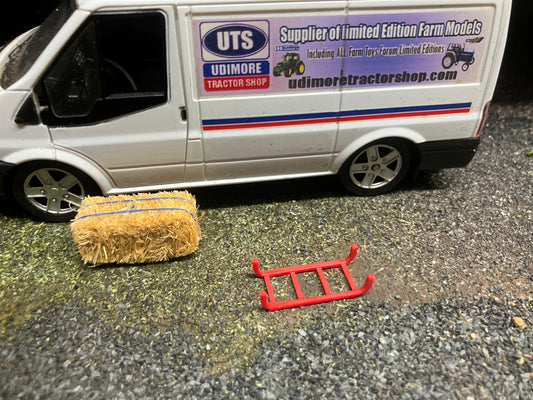 04586 Red Trailer Ladder Steps Artisan32 Tractor farm machinery 1:32 scale