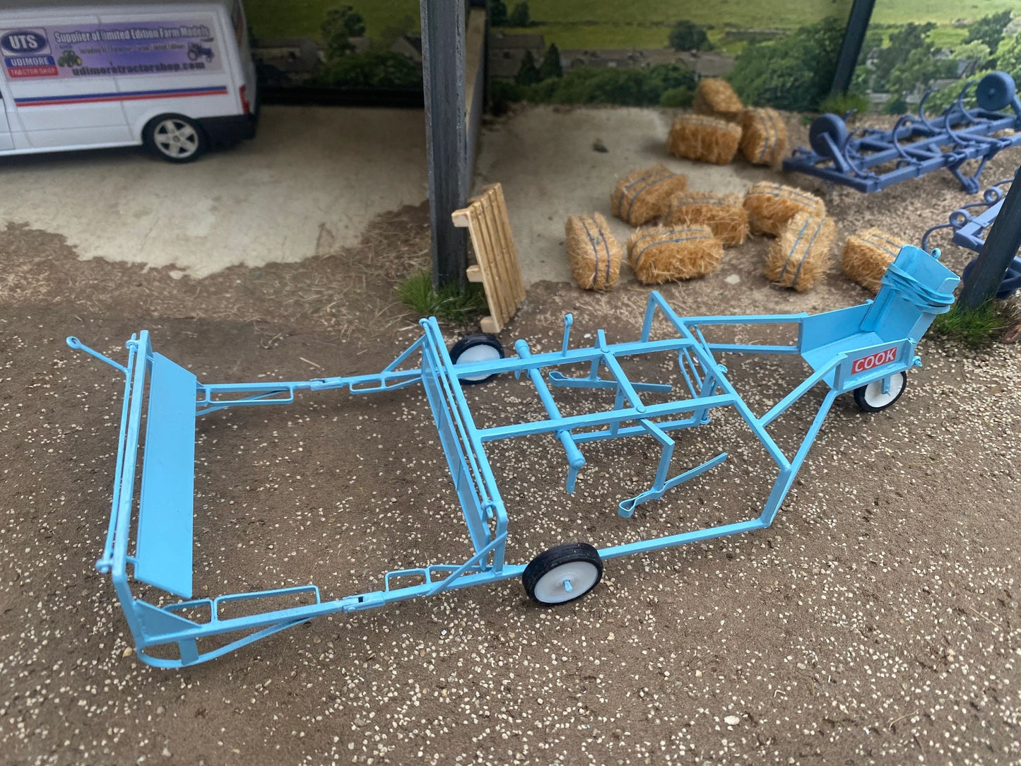 BLR Models Laser cut BRASS Scratch Built Cook 8 bale accumulator sledge 1:32 scale Image 10