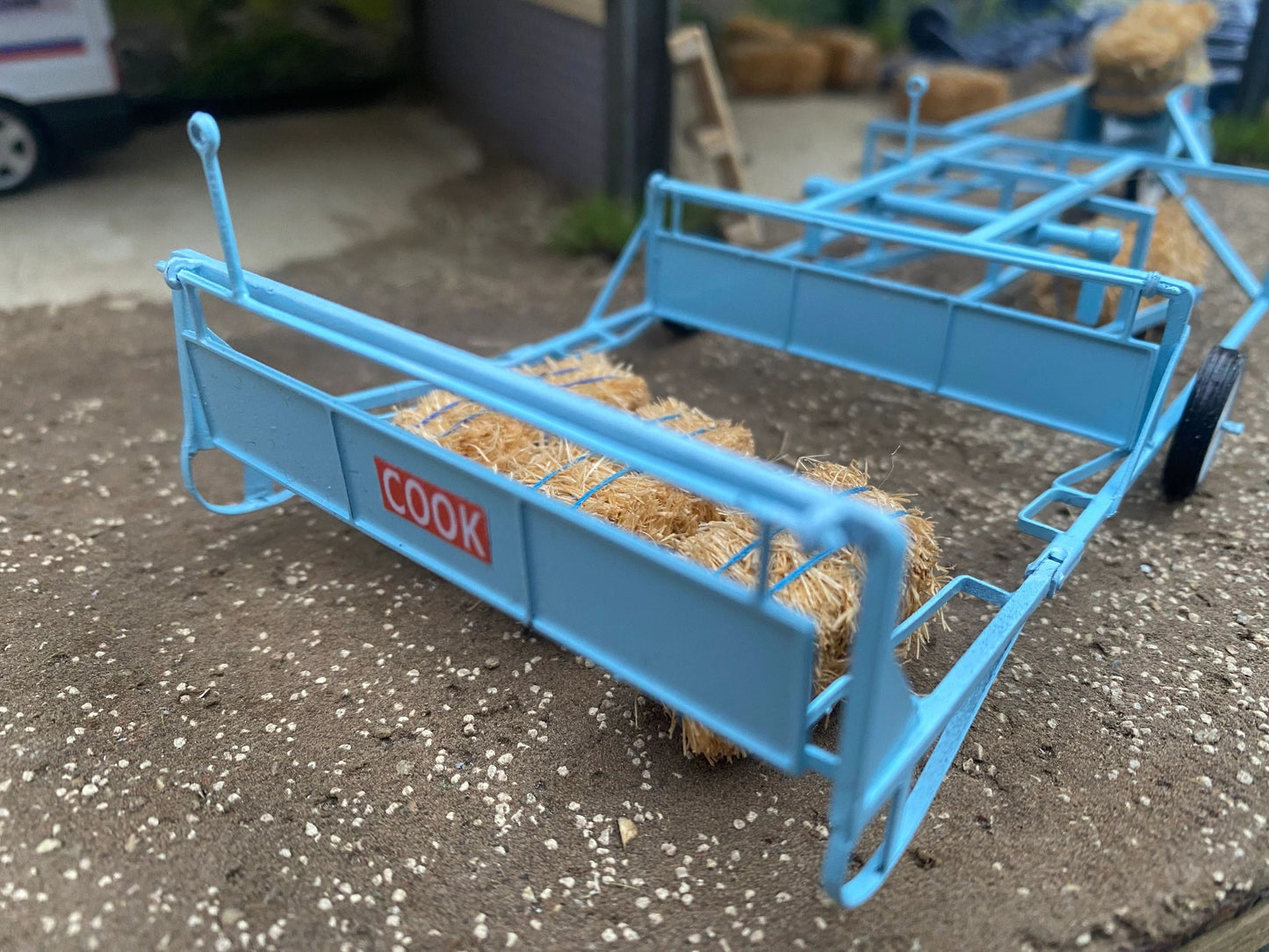BLR Models Laser cut BRASS Scratch Built Cook 8 bale accumulator sledge 1:32 scale Image 6