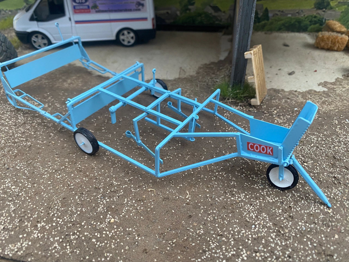 BLR Models Laser cut BRASS Scratch Built Cook 8 bale accumulator sledge 1:32 scale Image 8