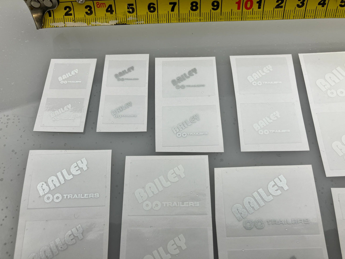 Bailey pre cut professional High quality vinyl Decals HUGE pack of White Bailey 1:32 scale Image 5