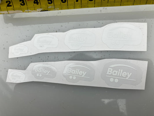 Bailey trailers pre cut professional High quality vinyl Decals white Bailey decals Image 2