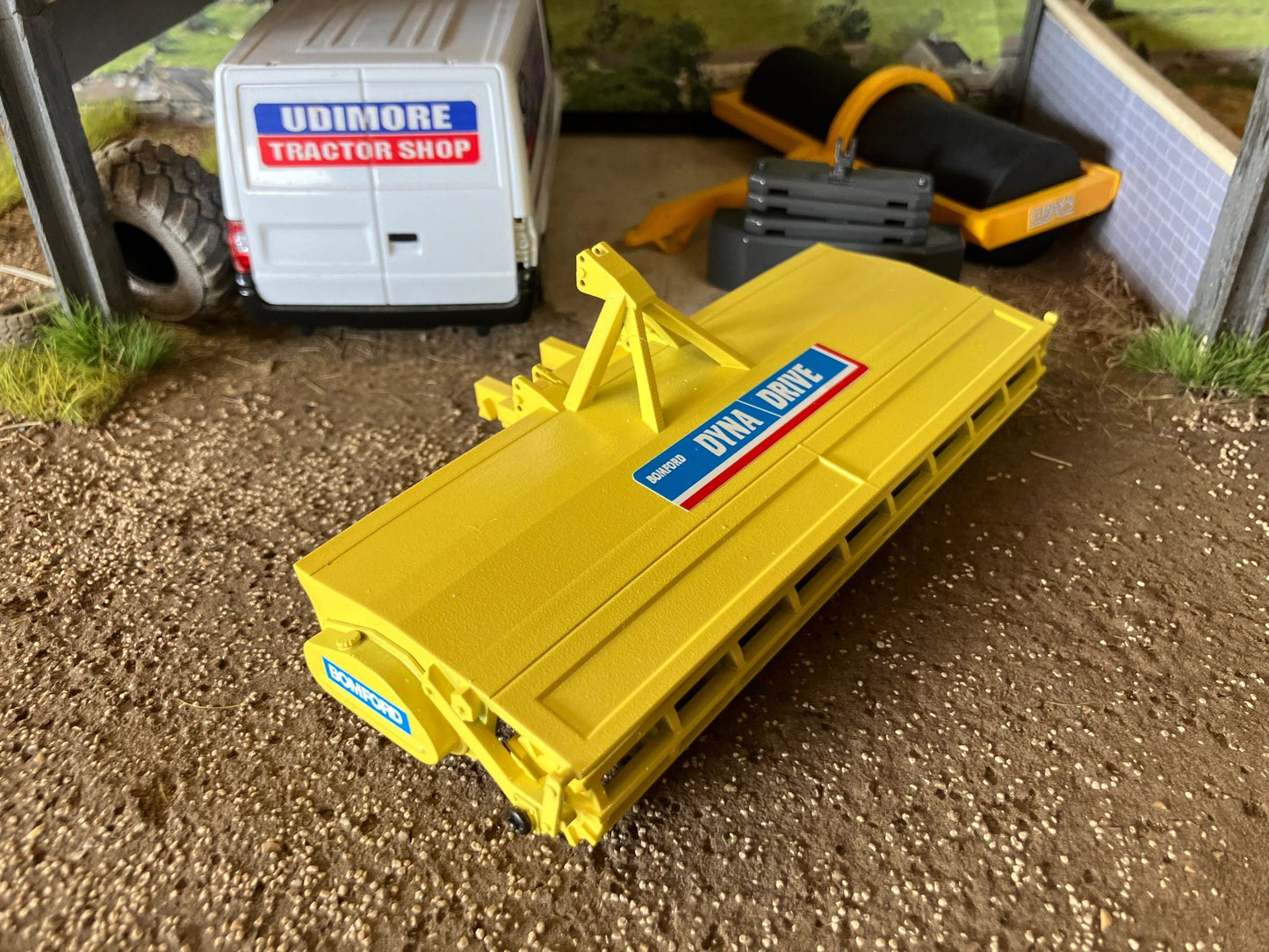Bomford Dyna Drive 4m cultivator scarifier rotavator Hand built 1:32 scale Image