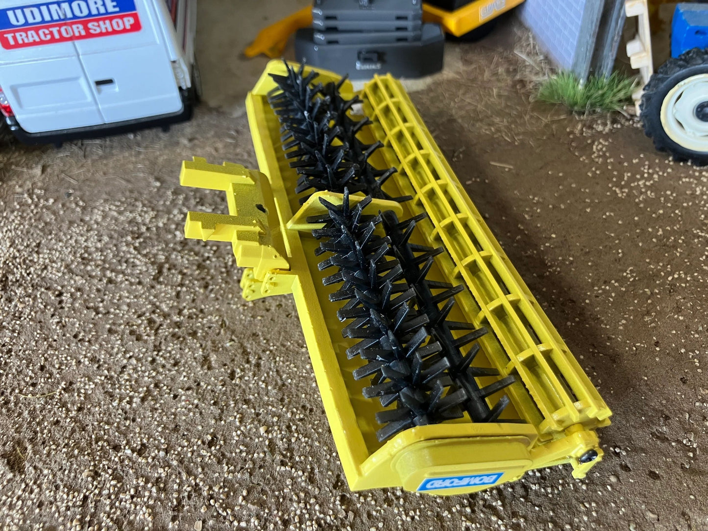 Bomford Dyna Drive 4m cultivator scarifier rotavator Hand built 1:32 scale Image 2
