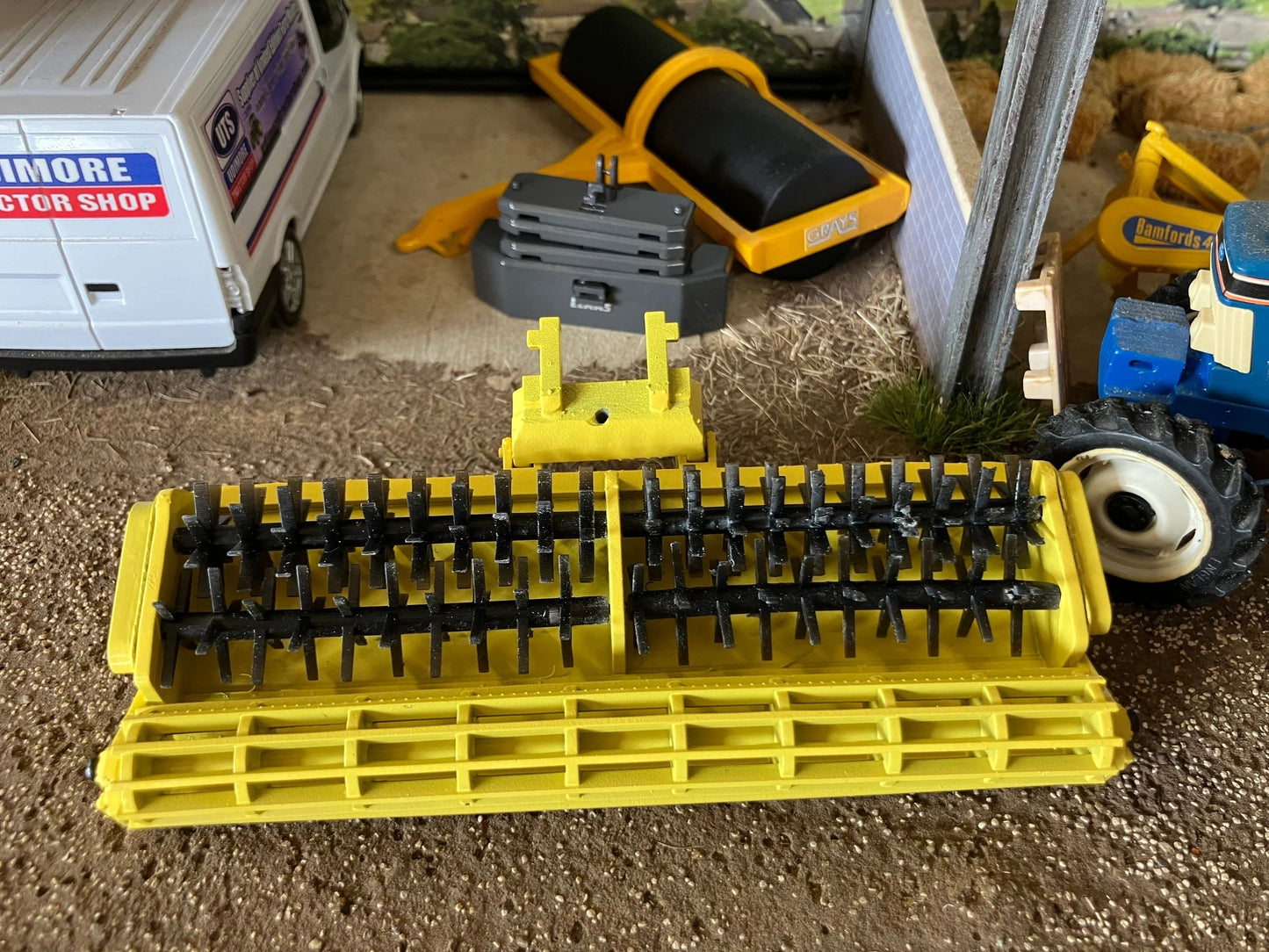 Bomford Dyna Drive 4m cultivator scarifier rotavator Hand built 1:32 scale Image 8