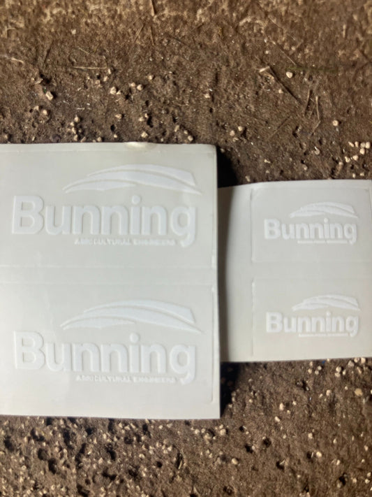 Bunning spreader farm machinery decals pre cut High quality white vinyl decals 1:32 scale Image 2