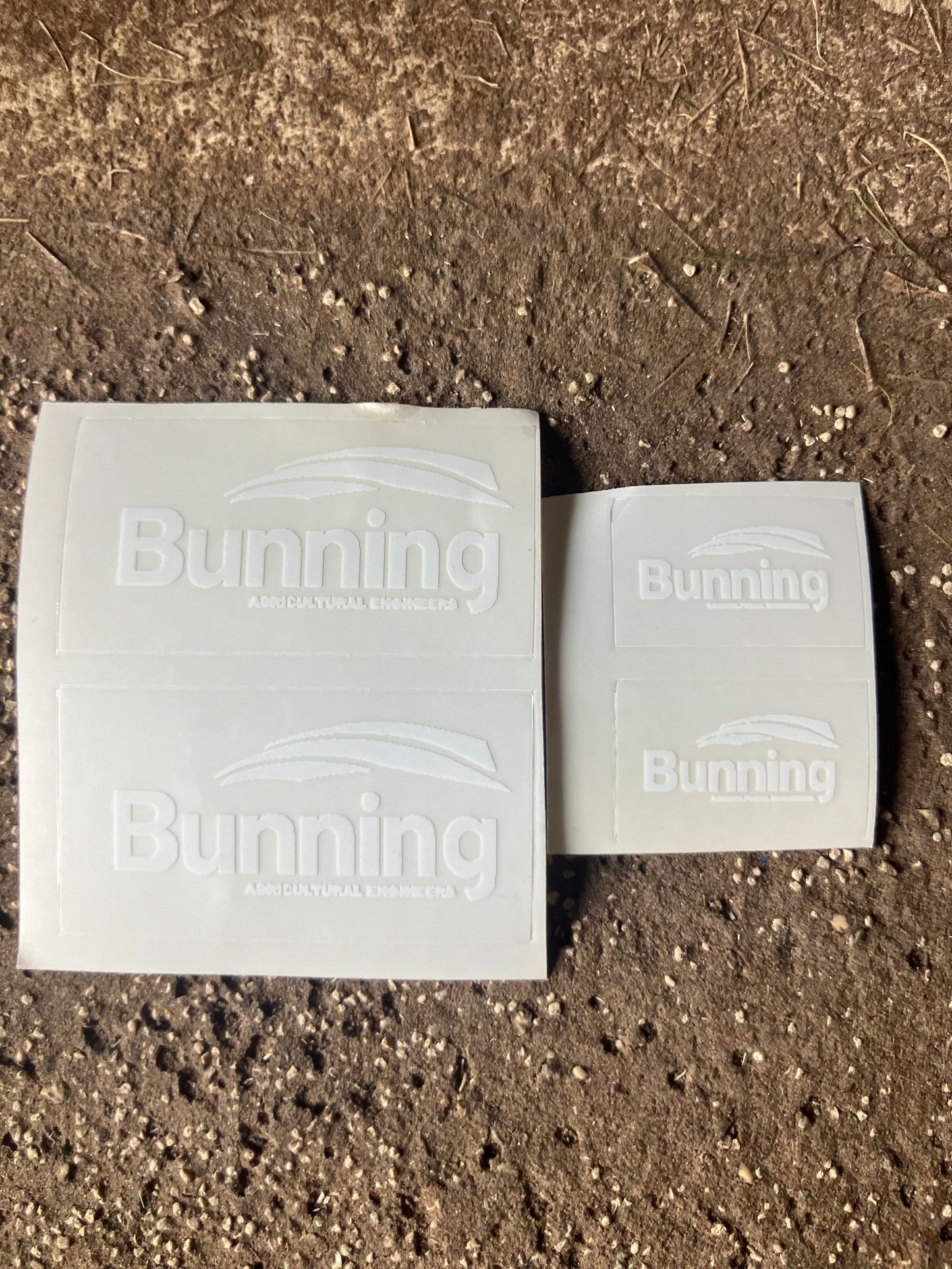 Bunning spreader farm machinery decals pre cut High quality white vinyl decals 1:32 scale Image 3
