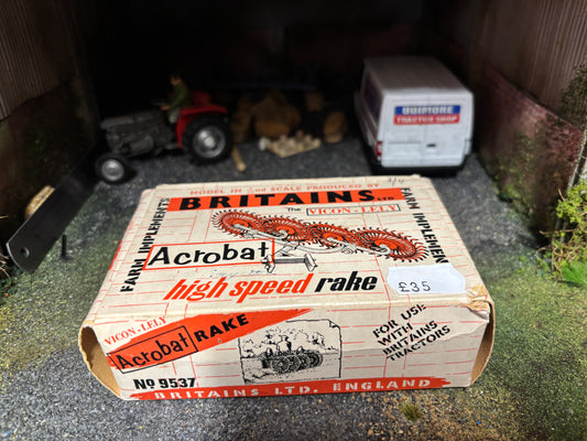 Vintage Britains Vicon Lely Acrobat hay rake 1:32 scale Obsolete 9537