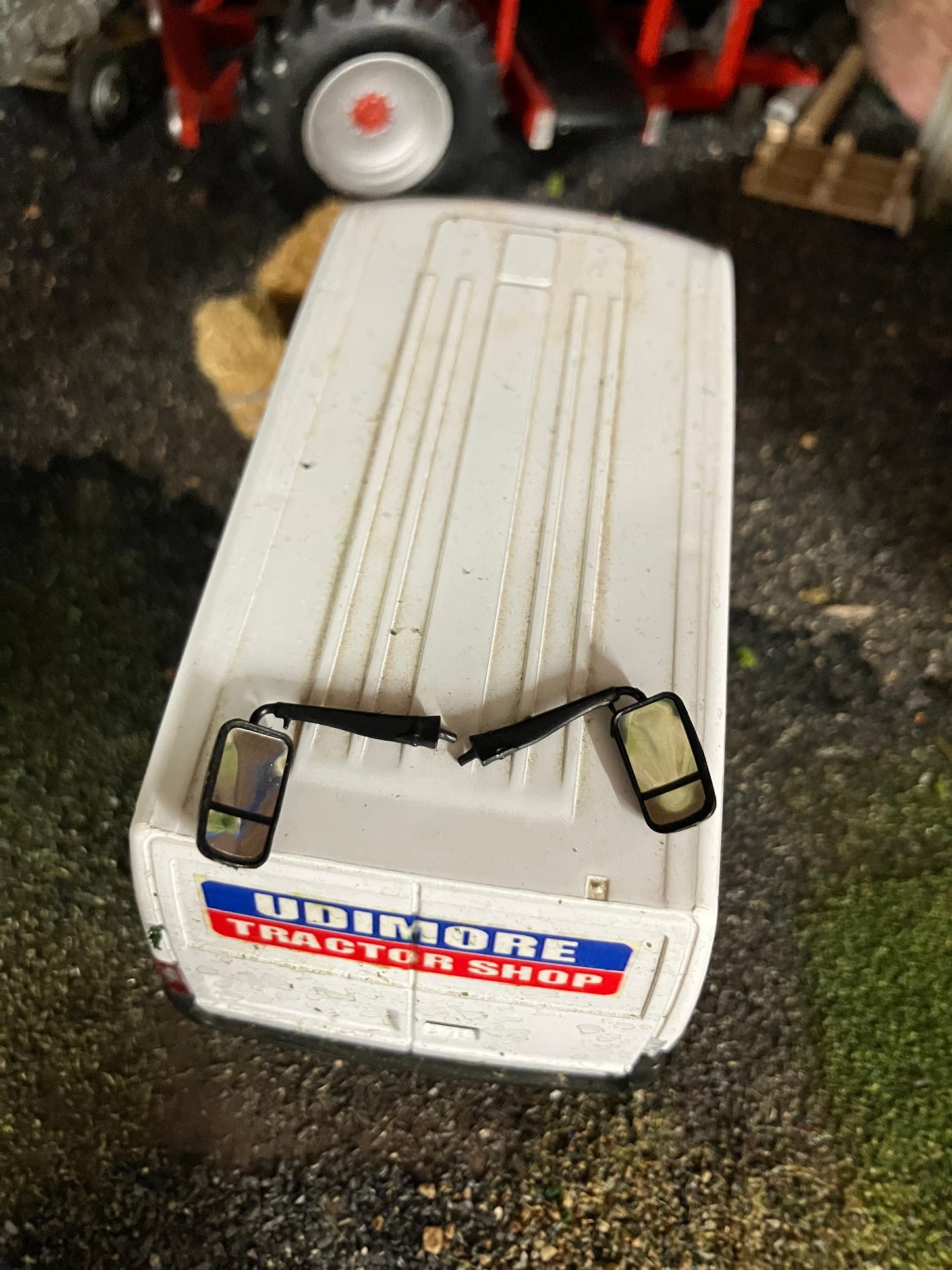 Tractor Double Mirrors pair of 1:32 scale farm machinery truck Massey
