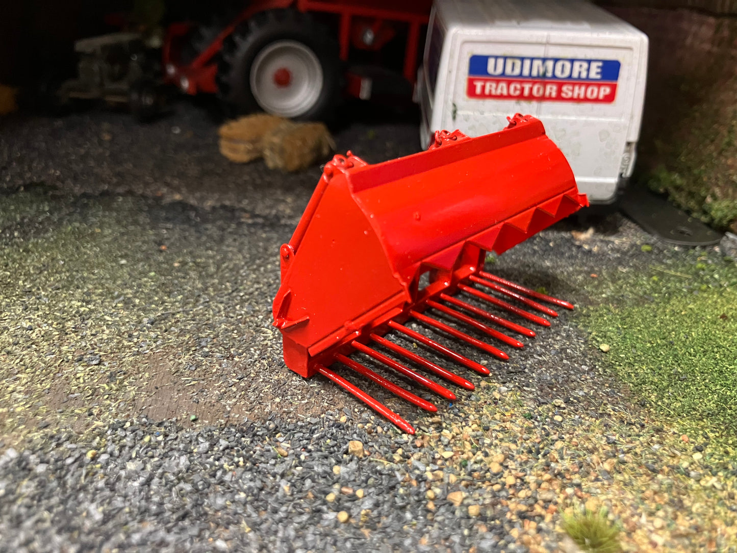 BRASS Scratchbuilt Shear Grab Block Cutter 3 ram version 1:32 scale Handbuilt Perfect 32 loader