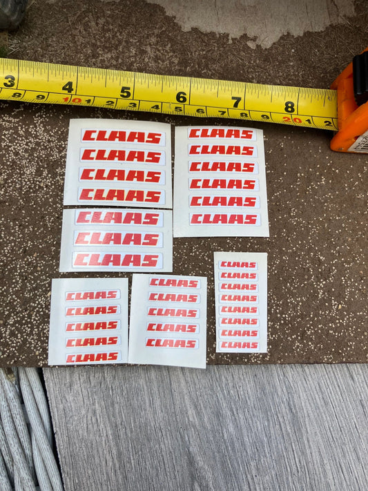Claas farm machinery tractor combine Baler Pre cut professional High quality vinyl pack 31 sticker set x Claas farm machinery tractor combine decals 1:32 scale Image 2