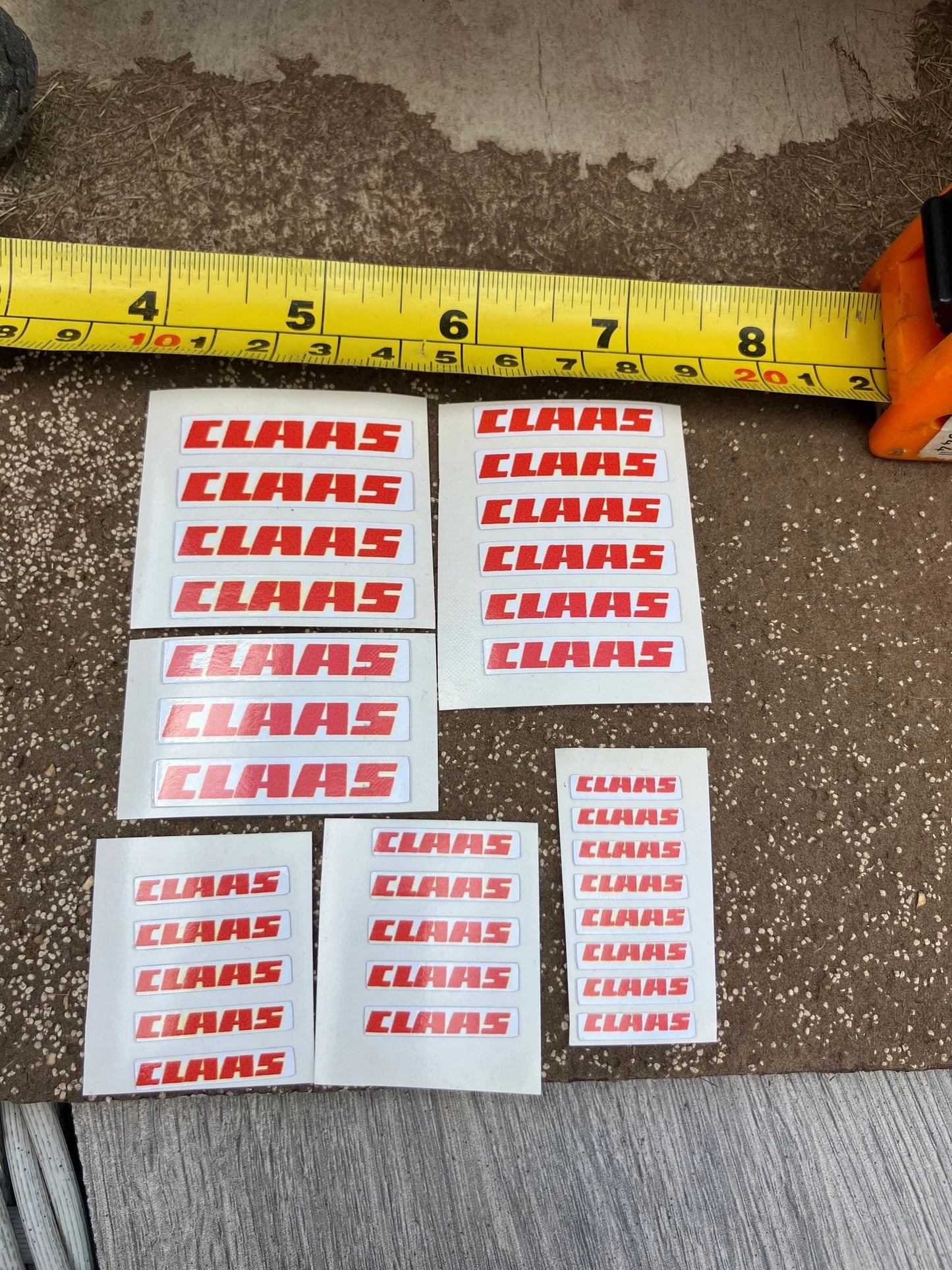 Claas farm machinery tractor combine Baler Pre cut professional High quality vinyl pack 31 sticker set x Claas farm machinery tractor combine decals 1:32 scale Image 3
