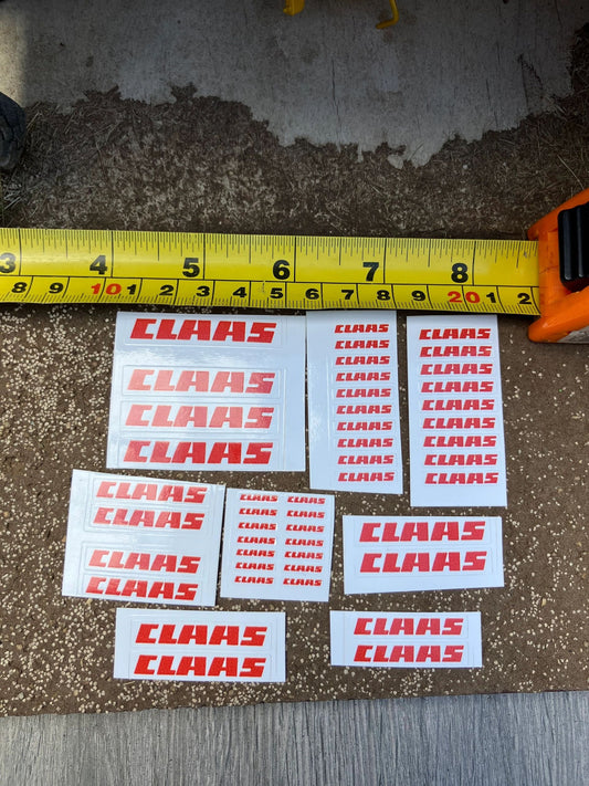 Claas farm machinery tractor combine baler pre cut professional High quality vinyl big pack 47 sticker set x Claas farm machinery tractor combine decals 1:32 scale Image 2