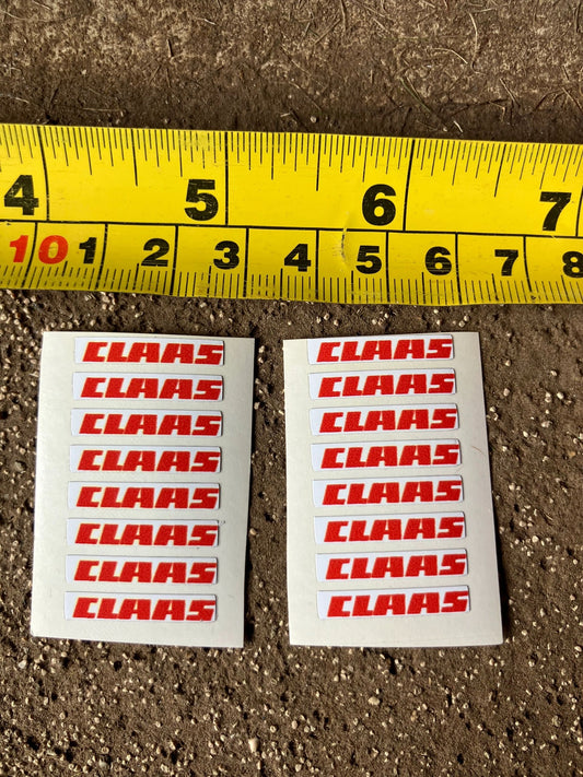Claas farm machinery tractor combine baler pre cut professional High quality vinyl pack 16 x sticker set decals 1:32 scale Image 2