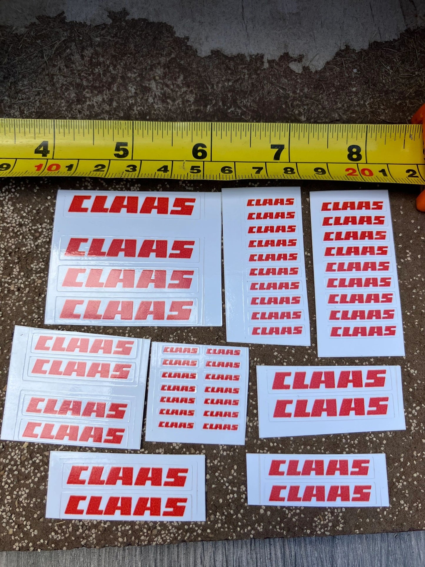 Claas farm machinery tractor combine baler pre cut professional High quality vinyl big pack 47 sticker set x Claas farm machinery tractor combine decals 1:32 scale Image 3