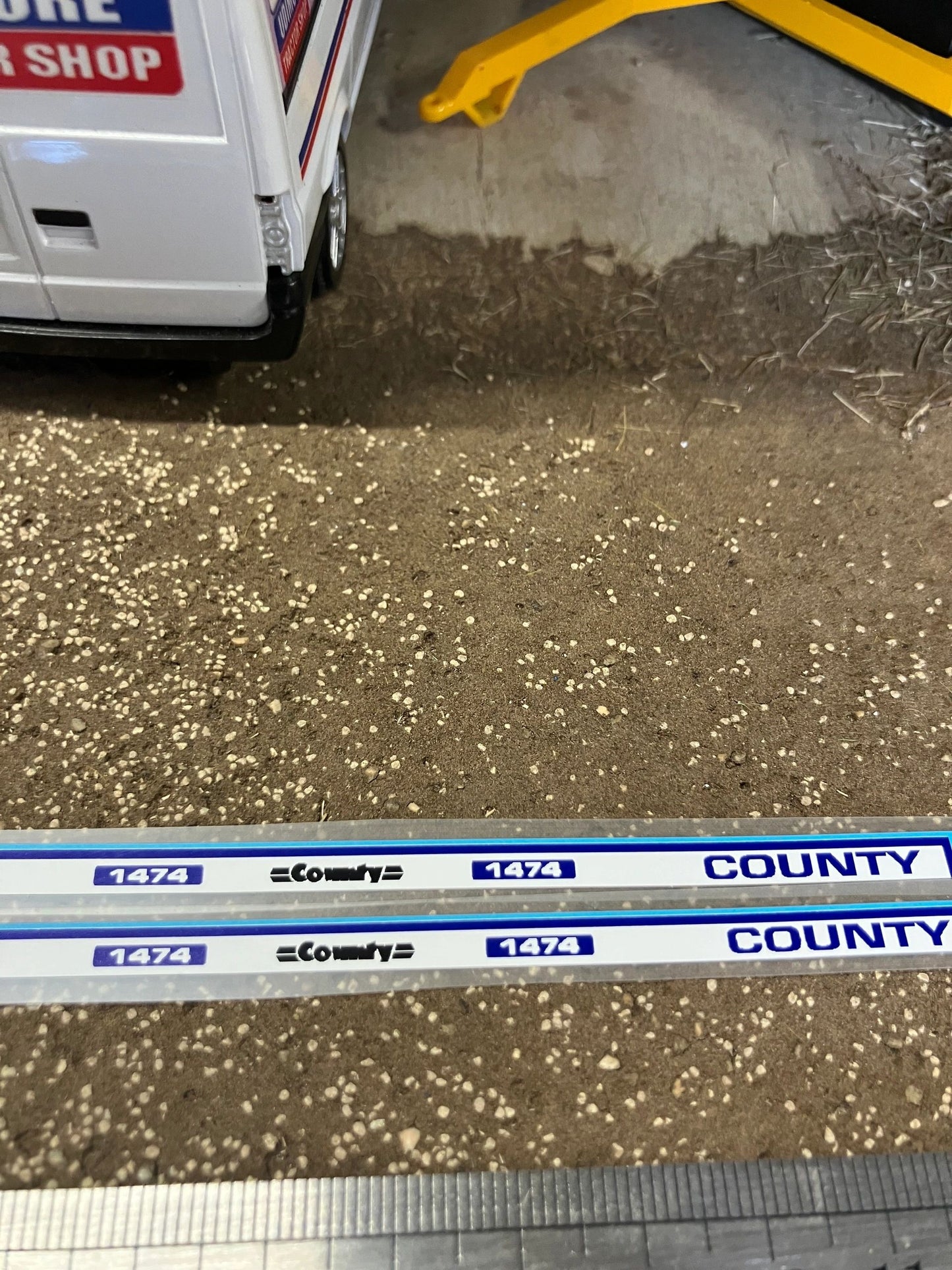 County 1474 Tractor bonnet x 2 sets Professional High quality decals farm machinery decals 1:32 scale Image 4