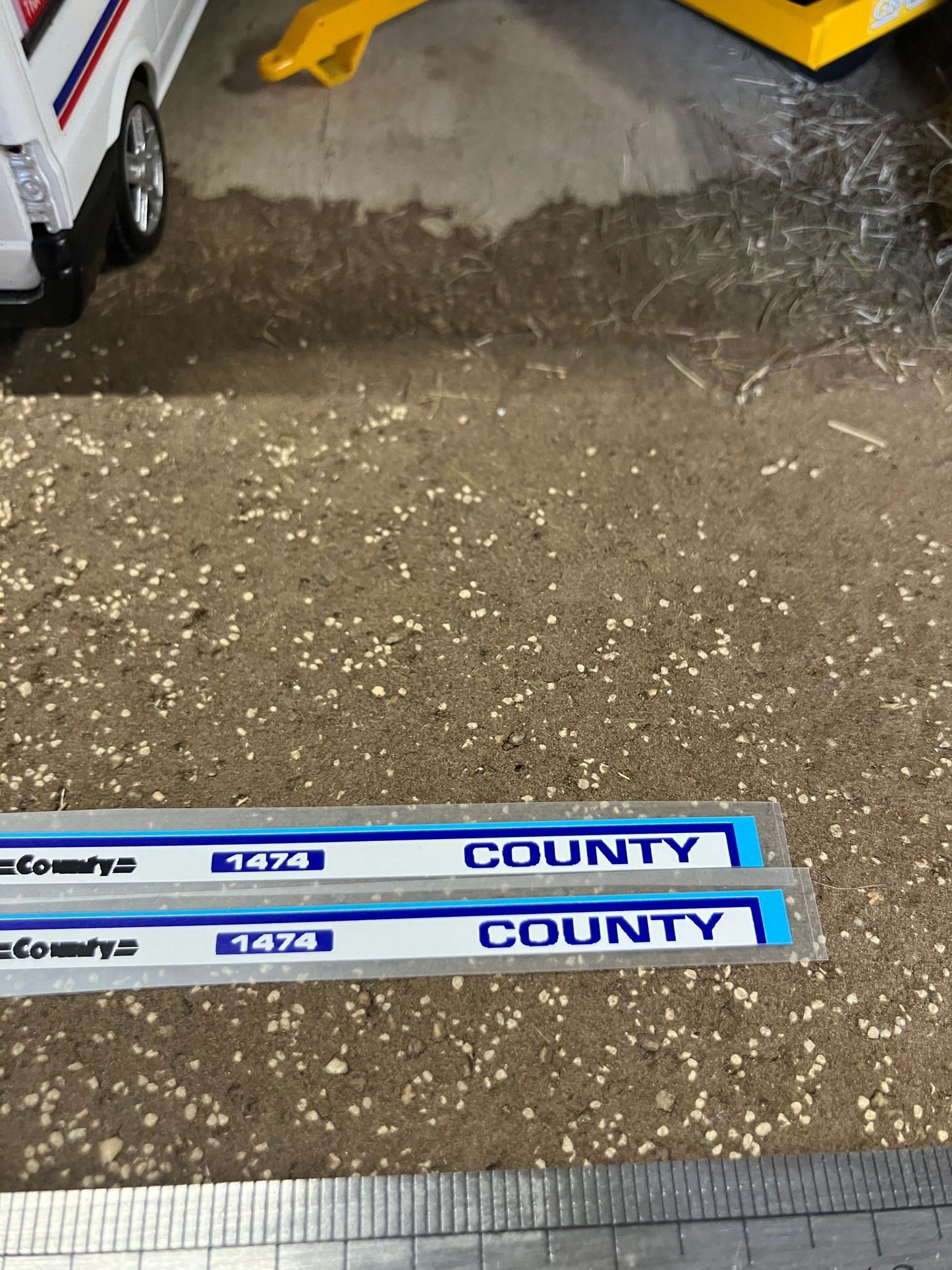 County 1474 Tractor bonnet x 2 sets Professional High quality decals farm machinery decals 1:32 scale Image 5