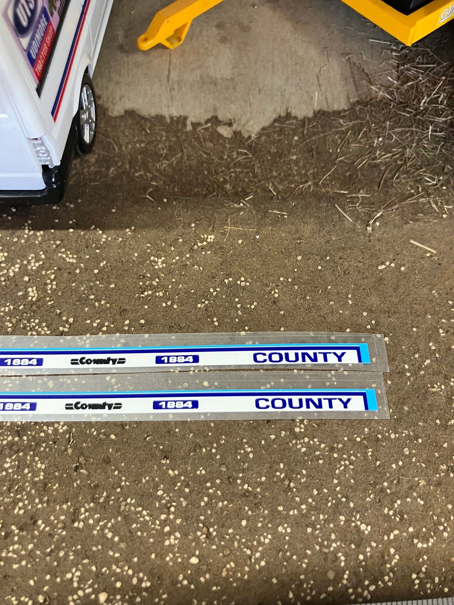 County 1884 Tractor bonnet x 2 sets Professional High quality decals farm machinery decals 1:32 scale Image 3