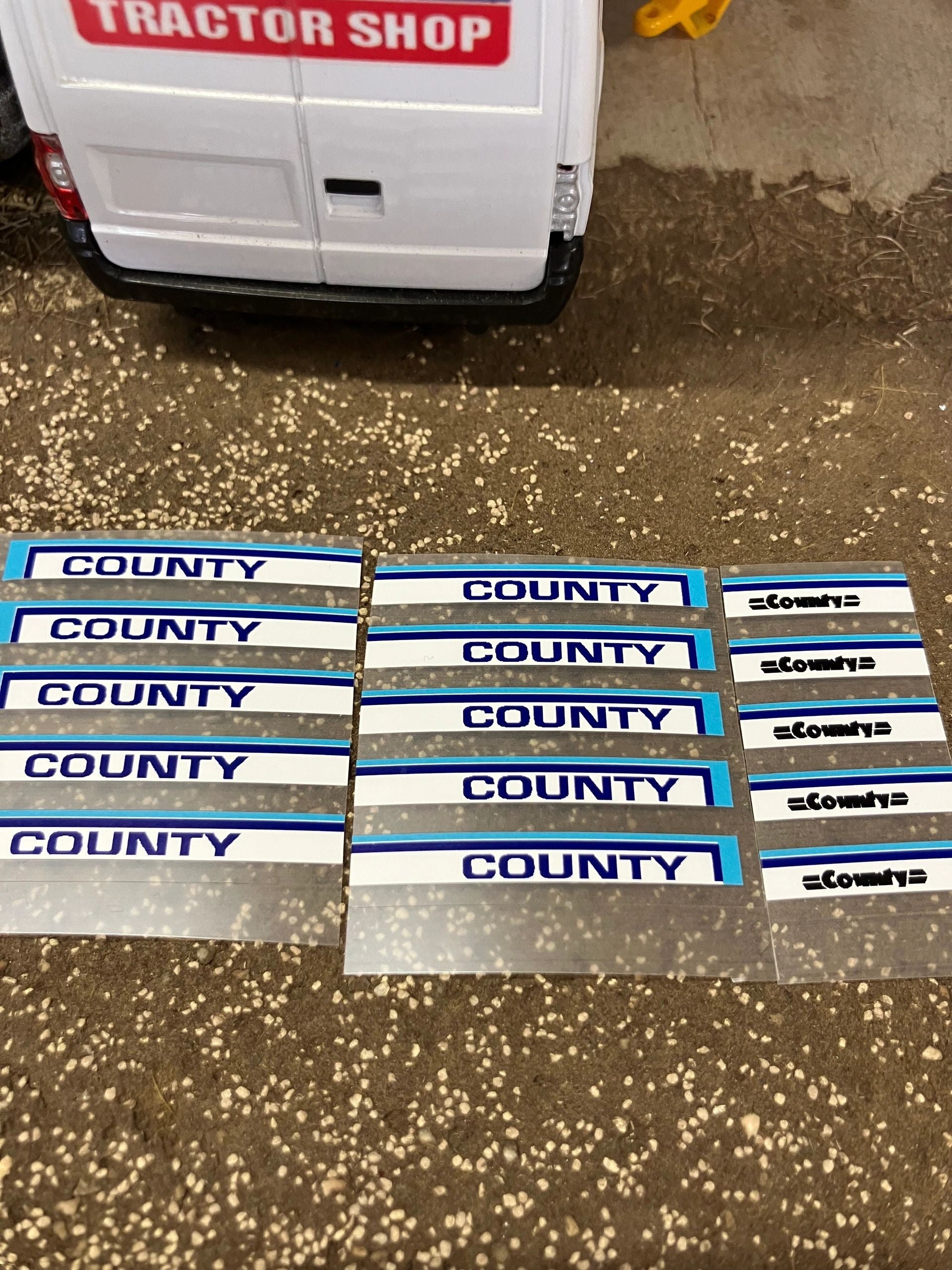 County Tractor decal set x 15 Professional High quality decals farm machinery decals 1:32 scale Image 2