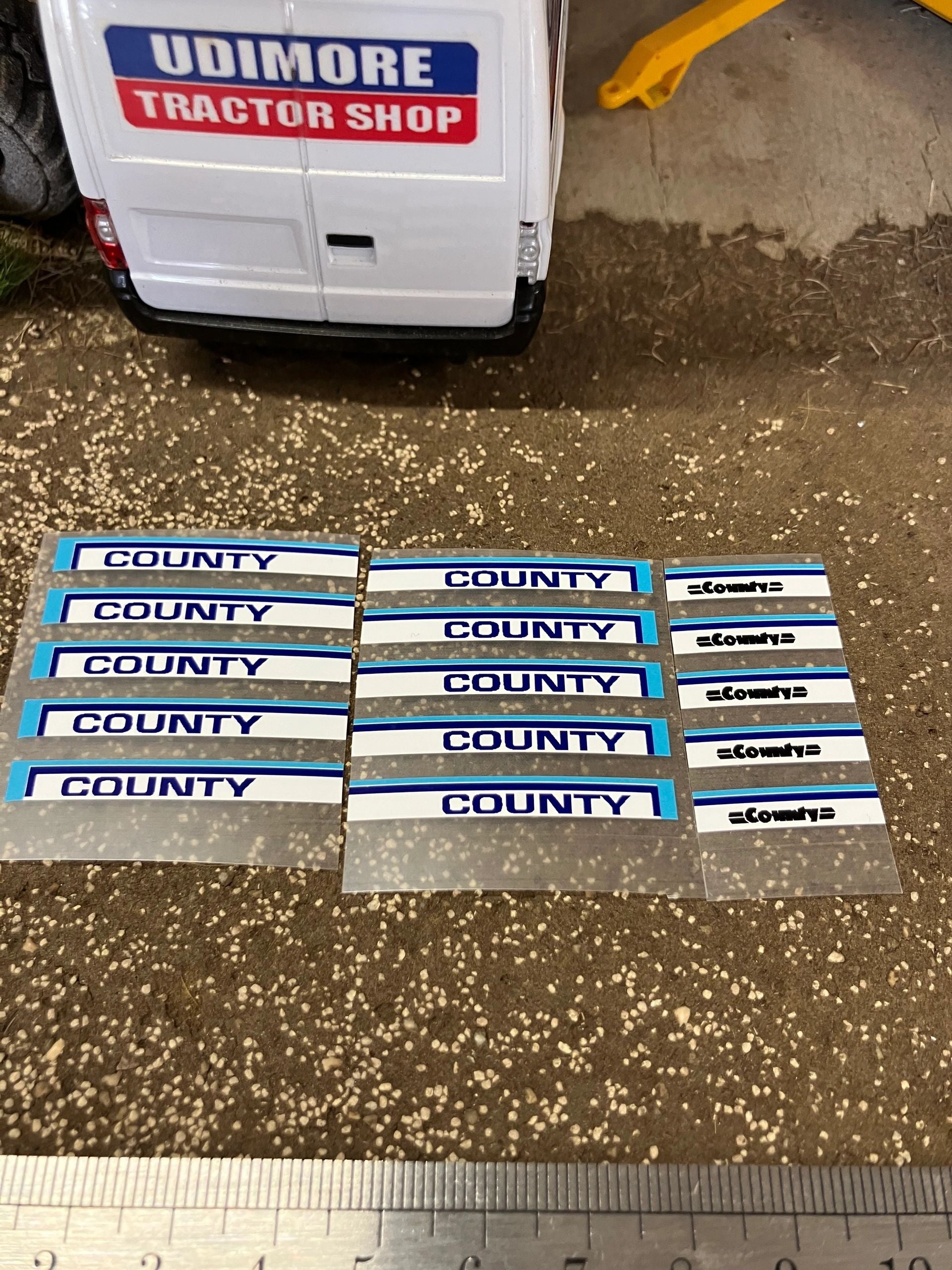 County Tractor decal set x 15 Professional High quality decals farm machinery decals 1:32 scale Image 3