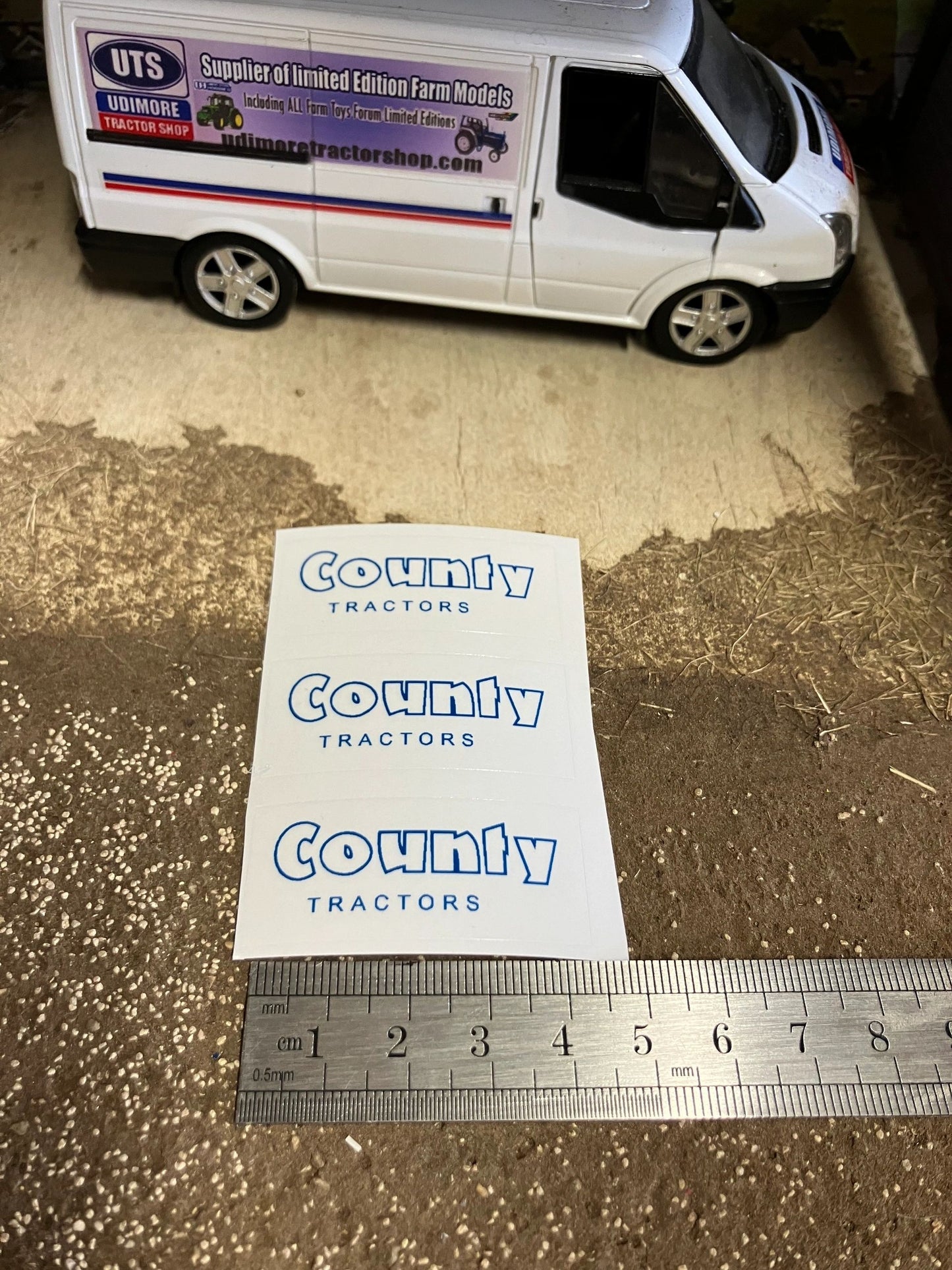 County Tractors Pre cut Professional High quality vinyl decals logo farm machinery stickers 1:32 scale Image 3