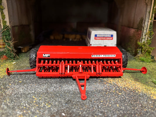 Massey Ferguson MF 30 Seed Drill 4 metre version 1.32 scale Silver wheels