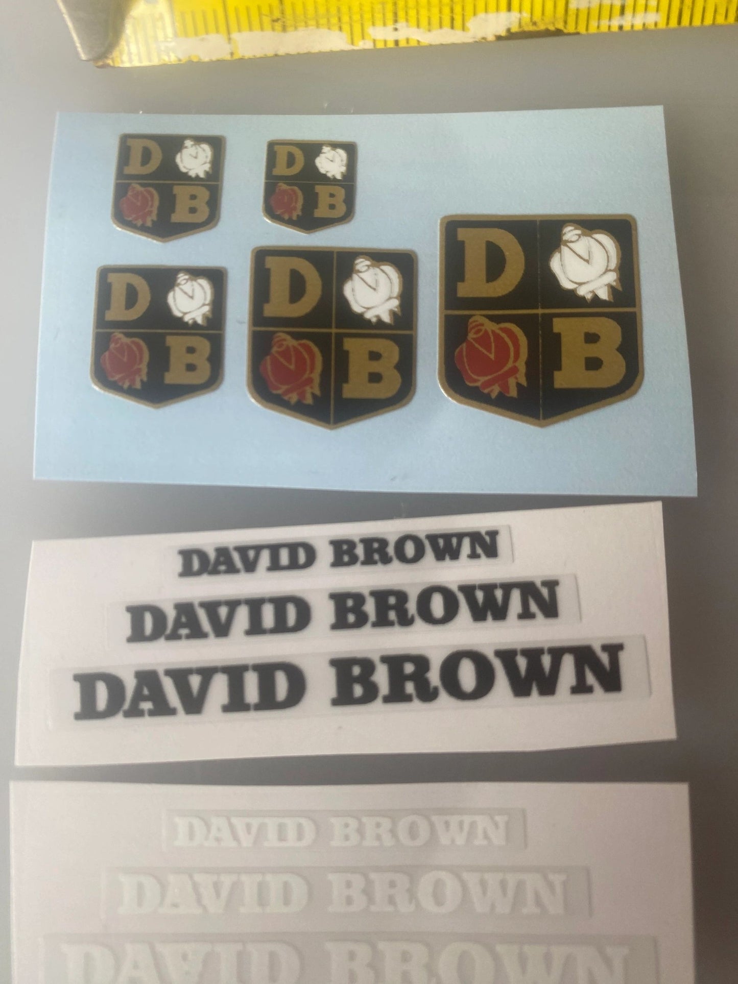 David Brown 1:32 scale High quality vinyl 11 X David Brown Tractor trailer farm machinery decals Image 3