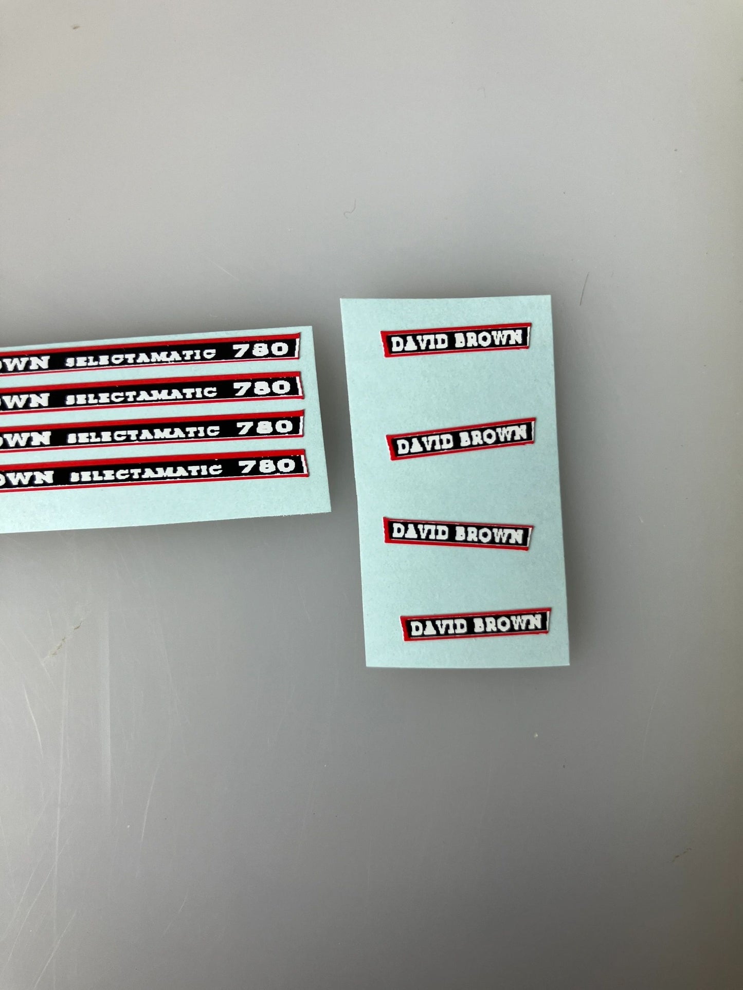 David Brown 780 selectamatic Tractor decals 1:32 scale High quality vinyl 8 x decals farm machinery decals Image 3