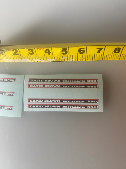 David Brown 990 selectamatic Tractor decals 1:32 scale High quality vinyl 7Xfarm machinery decals Image 2