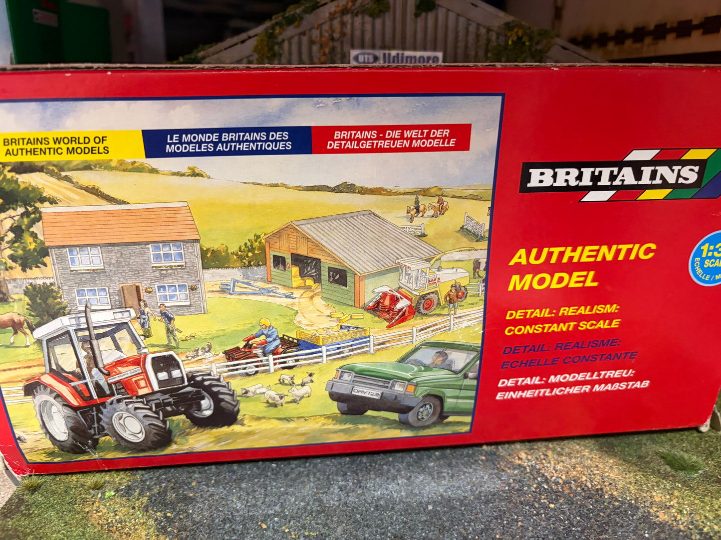 Vintage Britains Massey Ferguson 6180 Tractor & Trailer Set Original Box Obsolete 1:32 Scale 3055