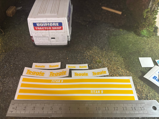 Teagle Titan 9 Spreader farm machinery pre cut High quality vinyl 12 decals sticker set x spreaders machinery decals