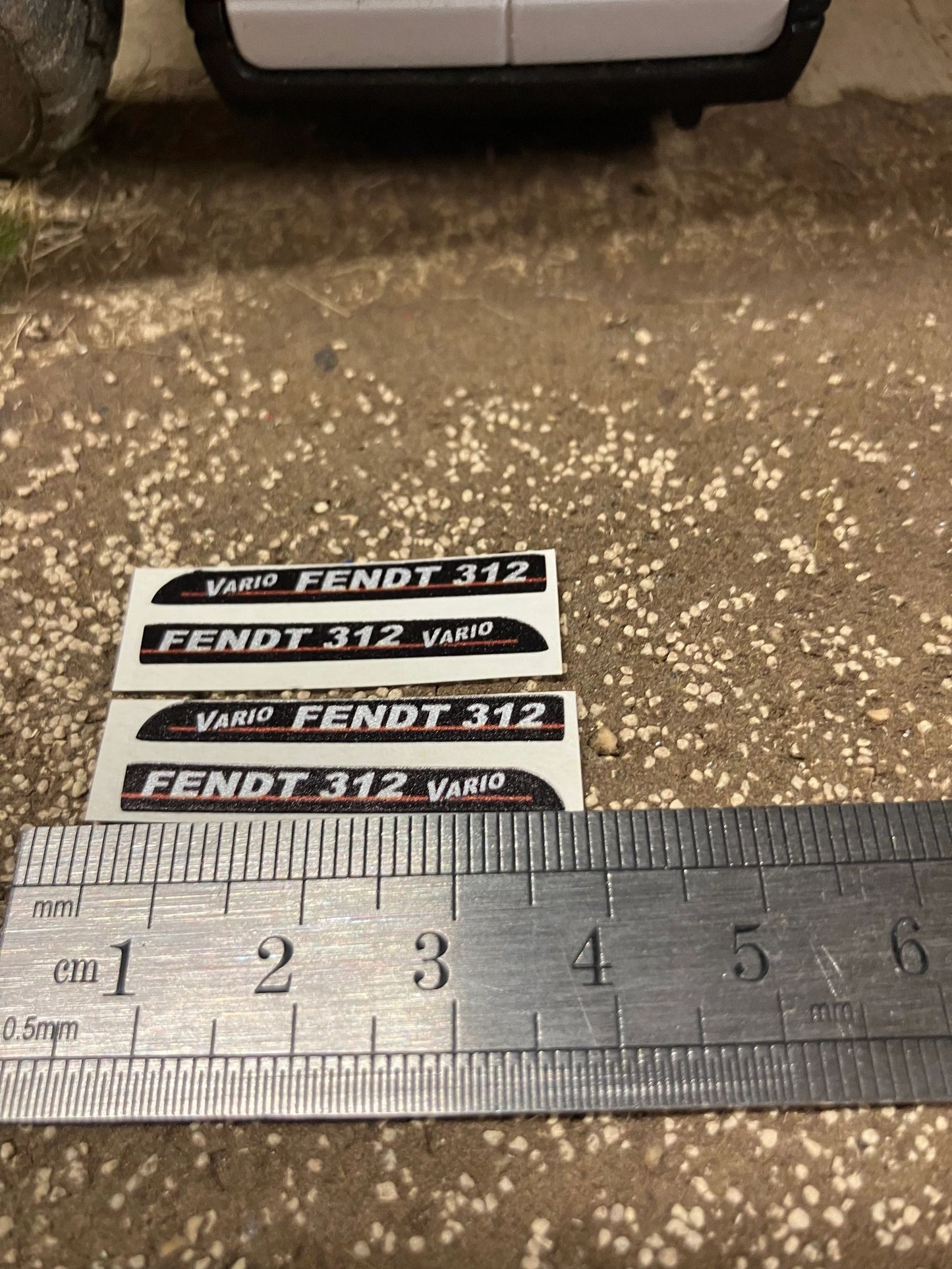 Fendt 312 Tractor black silver red decals Professional pre cut High quality vinyl farm machinery decals 1:32 scale Image 3
