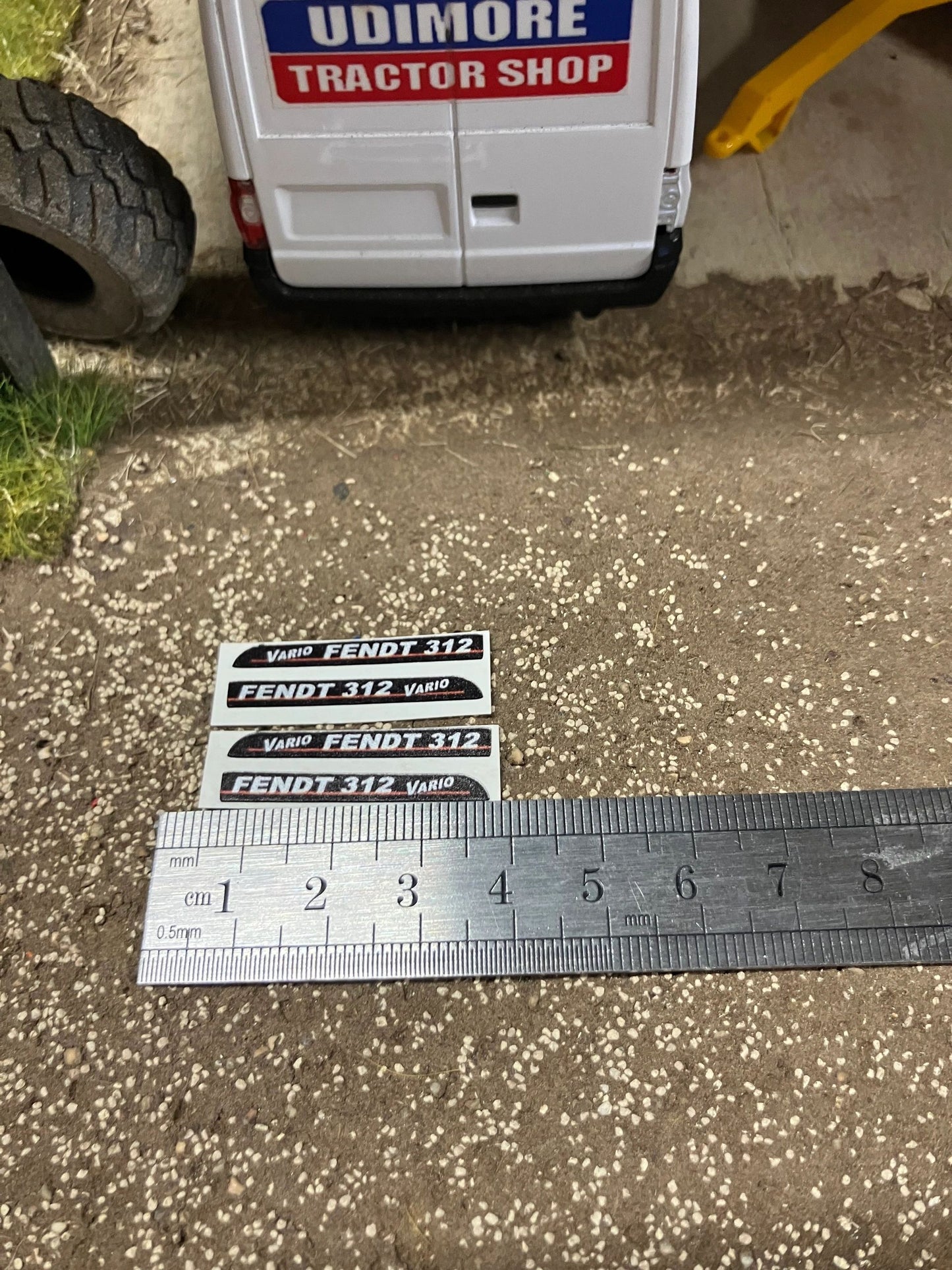 Fendt 312 Tractor black silver red decals Professional pre cut High quality vinyl farm machinery decals 1:32 scale Image 4