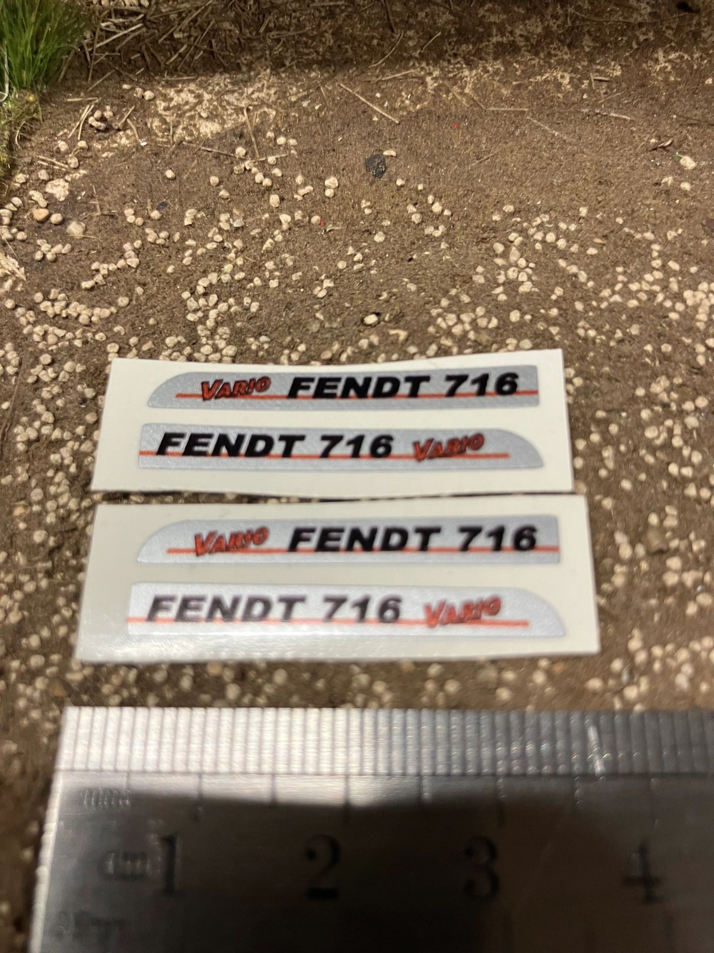 Fendt 716 Tractor Silver black red decals Professional pre cut High quality vinyl farm machinery decals 1:32 scale Image 3