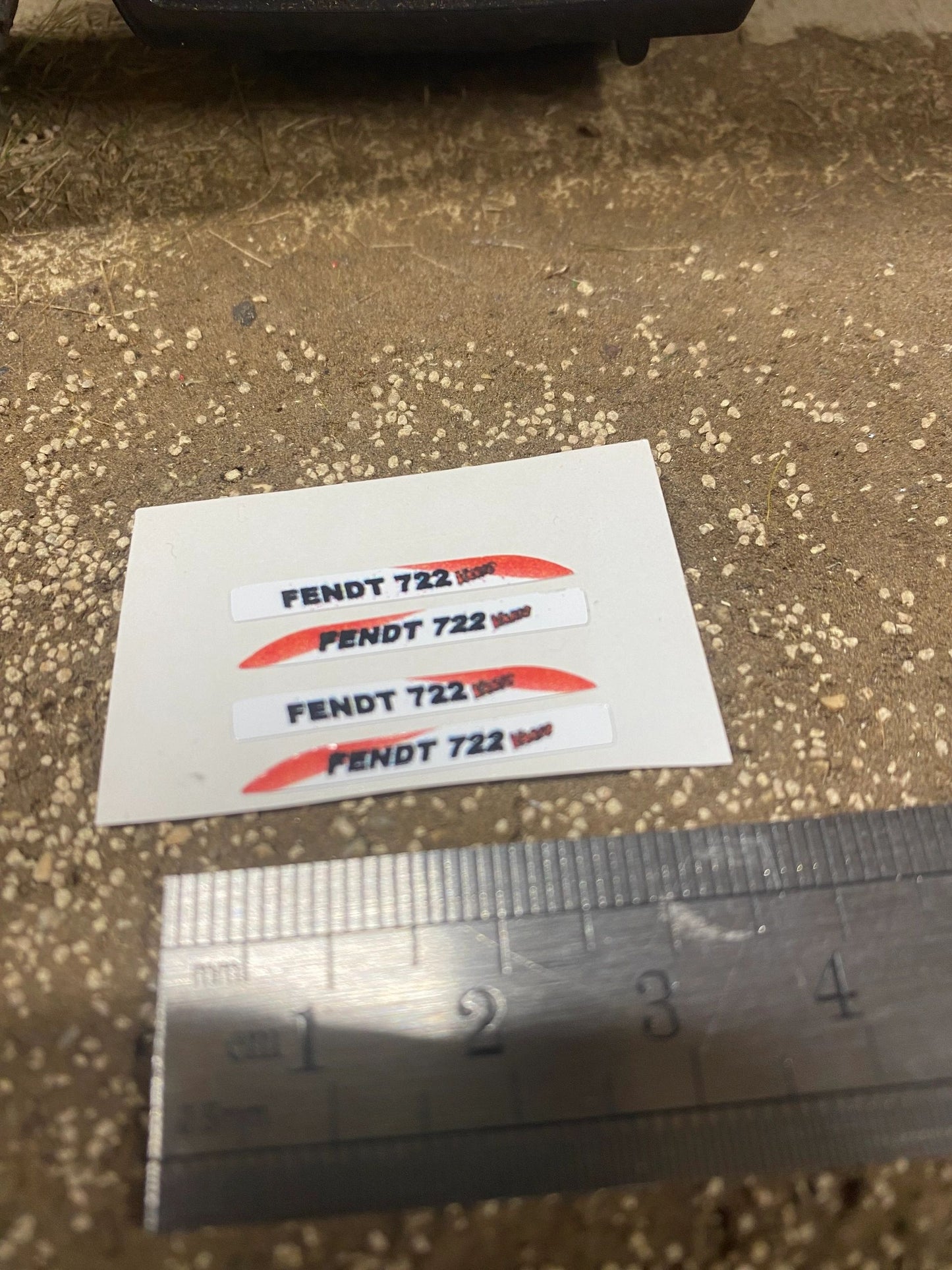 Fendt 722 vario Tractor decals Professional pre cut High quality vinyl farm machinery decals 1:32 scale Image