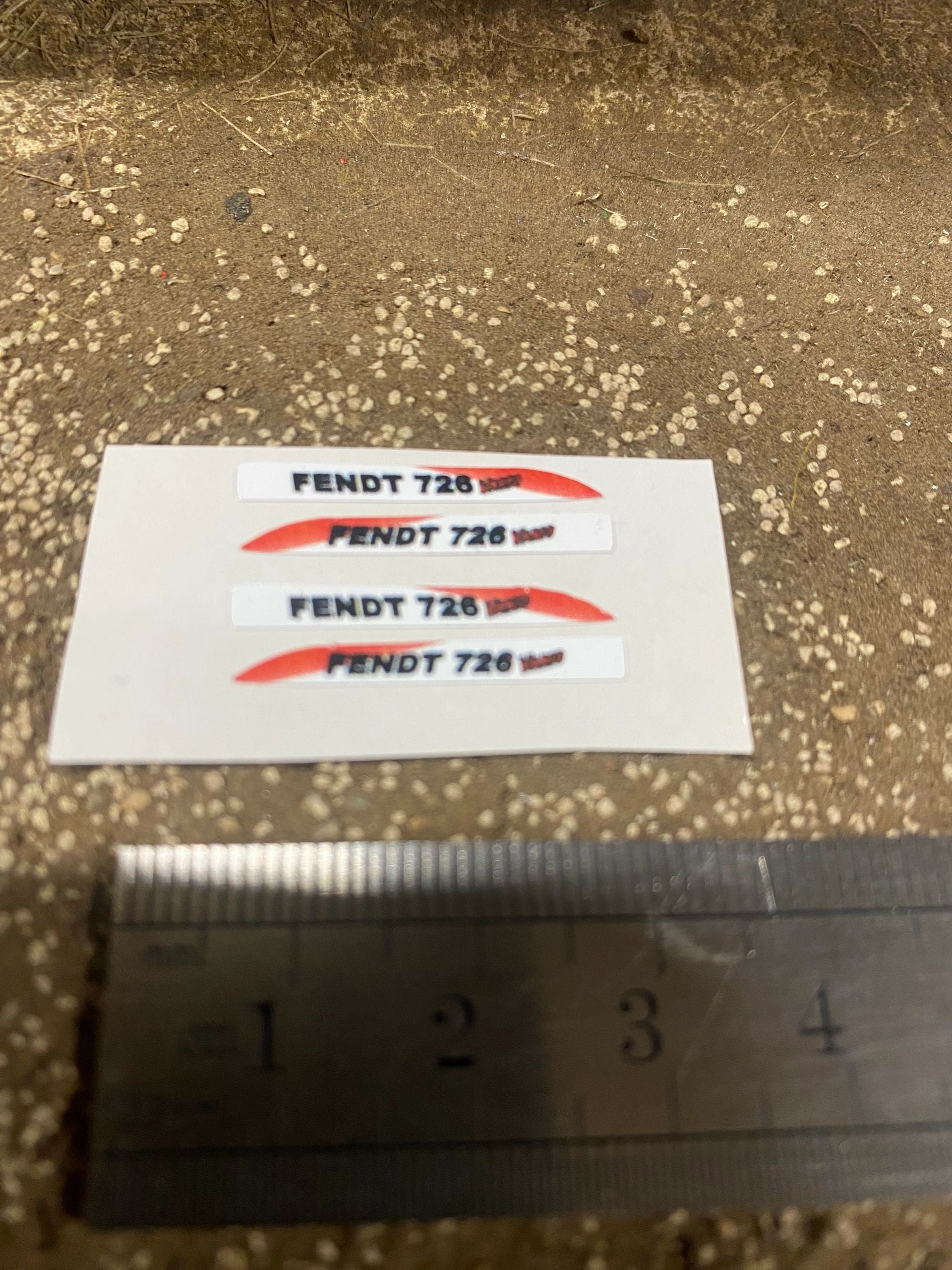 Fendt 726 vario Tractor decals Professional pre cut High quality vinyl farm machinery decals 1:32 scale Image