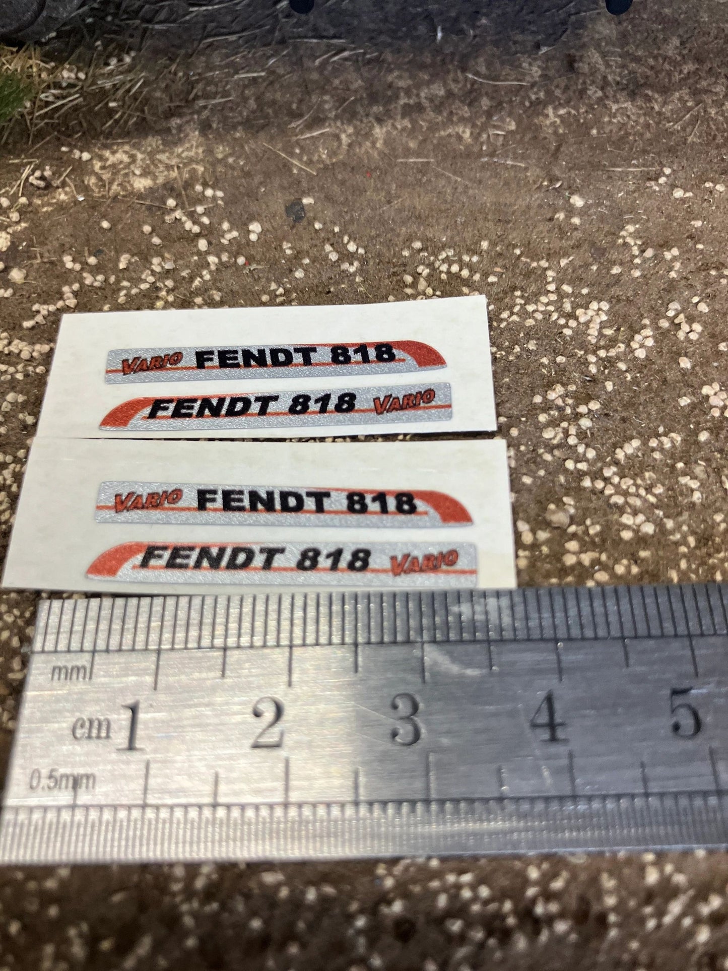 Fendt 818 Tractor Silver black red decals Professional pre cut High quality vinyl farm machinery decals 1:32 scale Image 3