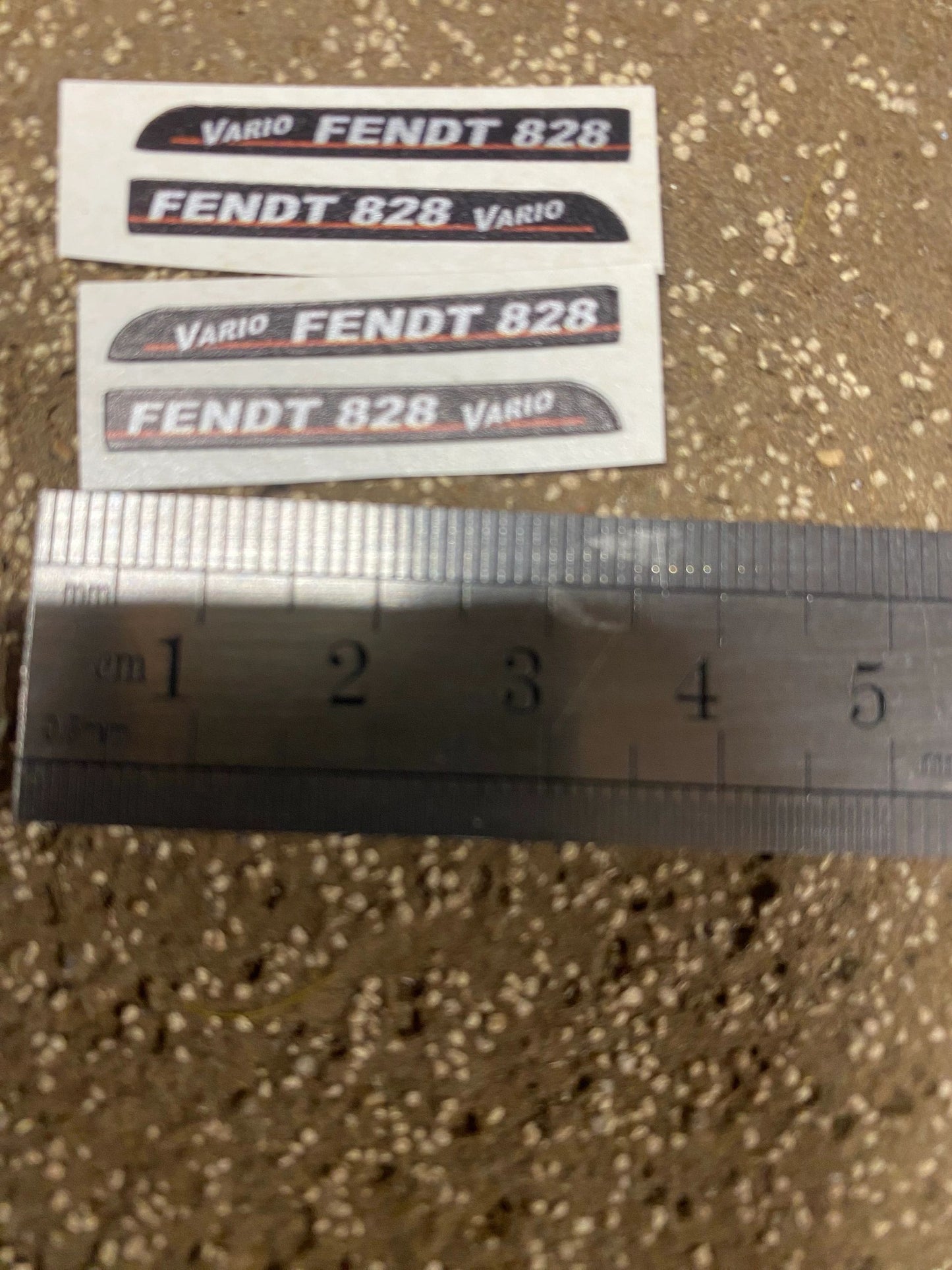 Fendt 828 Tractor black silver red decals Professional pre cut High quality vinyl farm machinery decals 1:32 scale Image