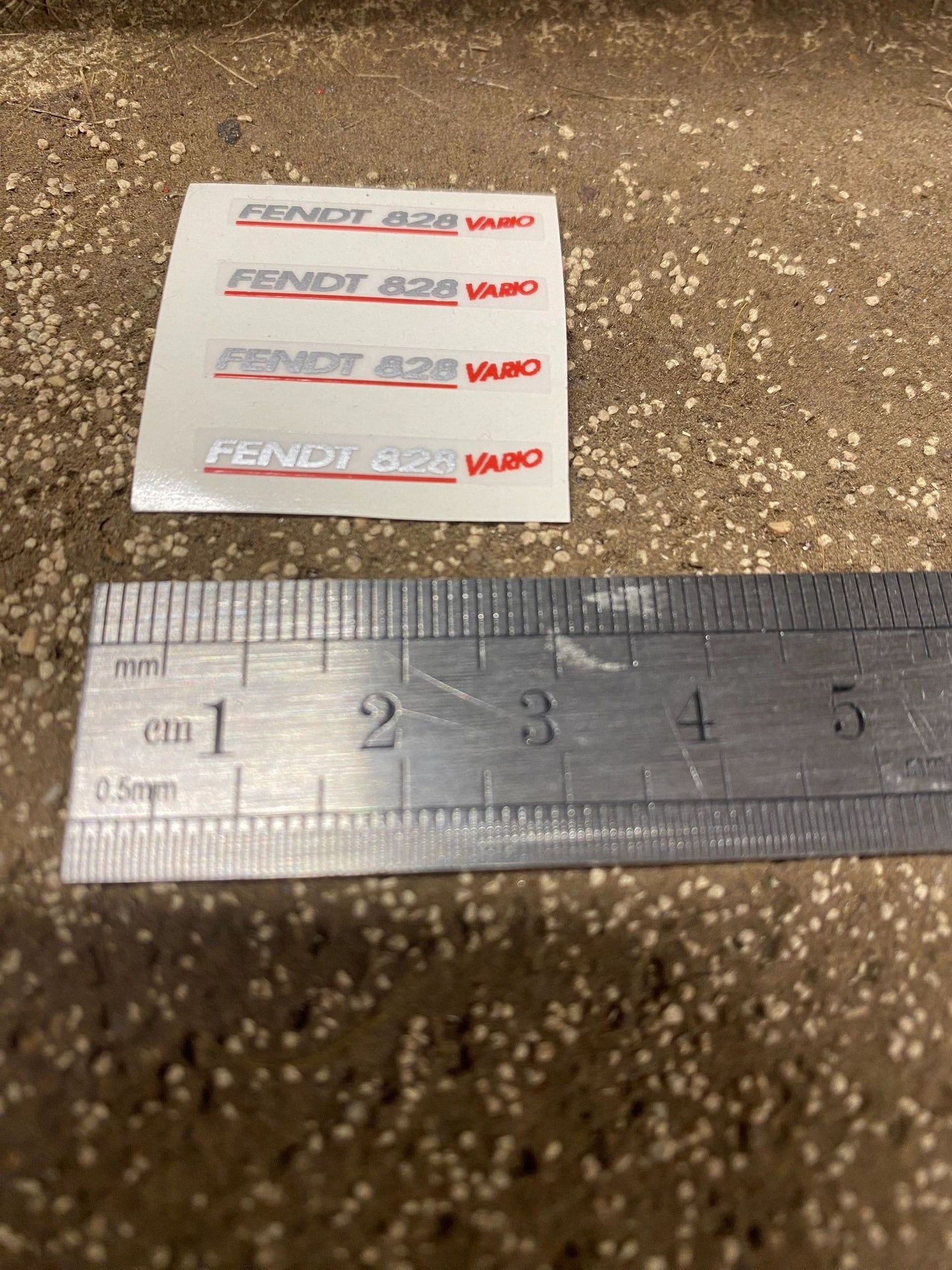 Fendt 828 Tractor silver red decals Professional pre cut High quality vinyl farm machinery decals 1:32 scale Image 3