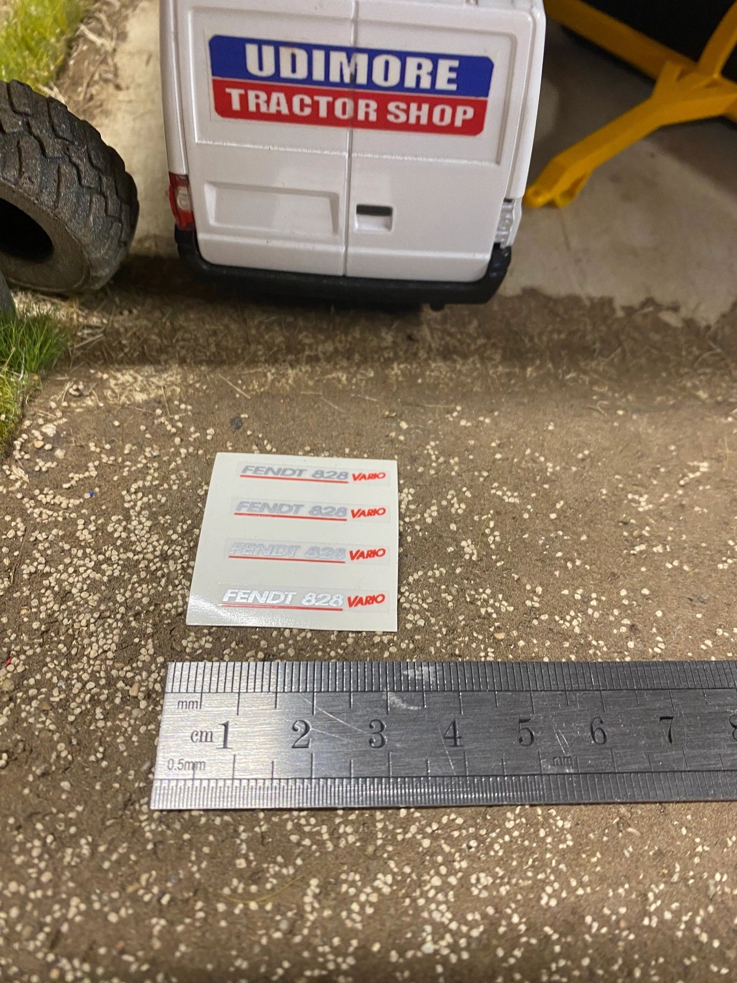Fendt 828 Tractor silver red decals Professional pre cut High quality vinyl farm machinery decals 1:32 scale Image 4
