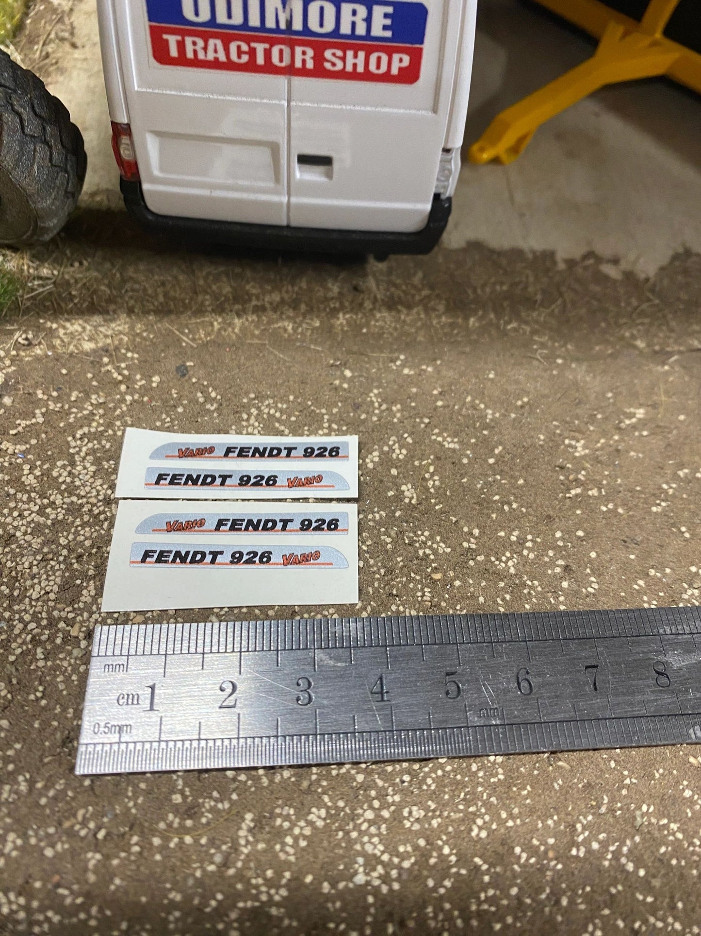 Fendt 926 Tractor silver black red decals Professional pre cut High quality vinyl farm machinery decals 1:32 scale Image 3