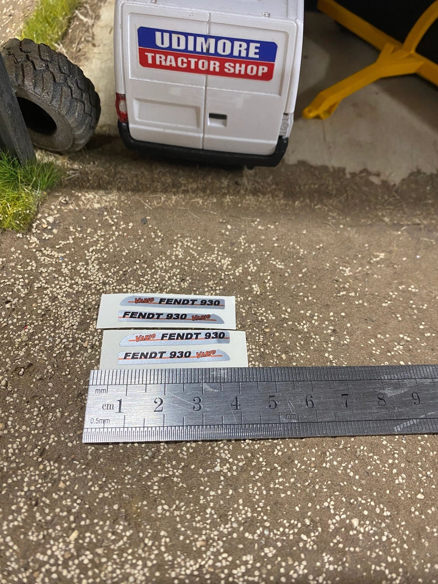 Fendt 930 Tractor silver black red decals Professional pre cut High quality vinyl farm machinery decals 1:32 scale Image 3